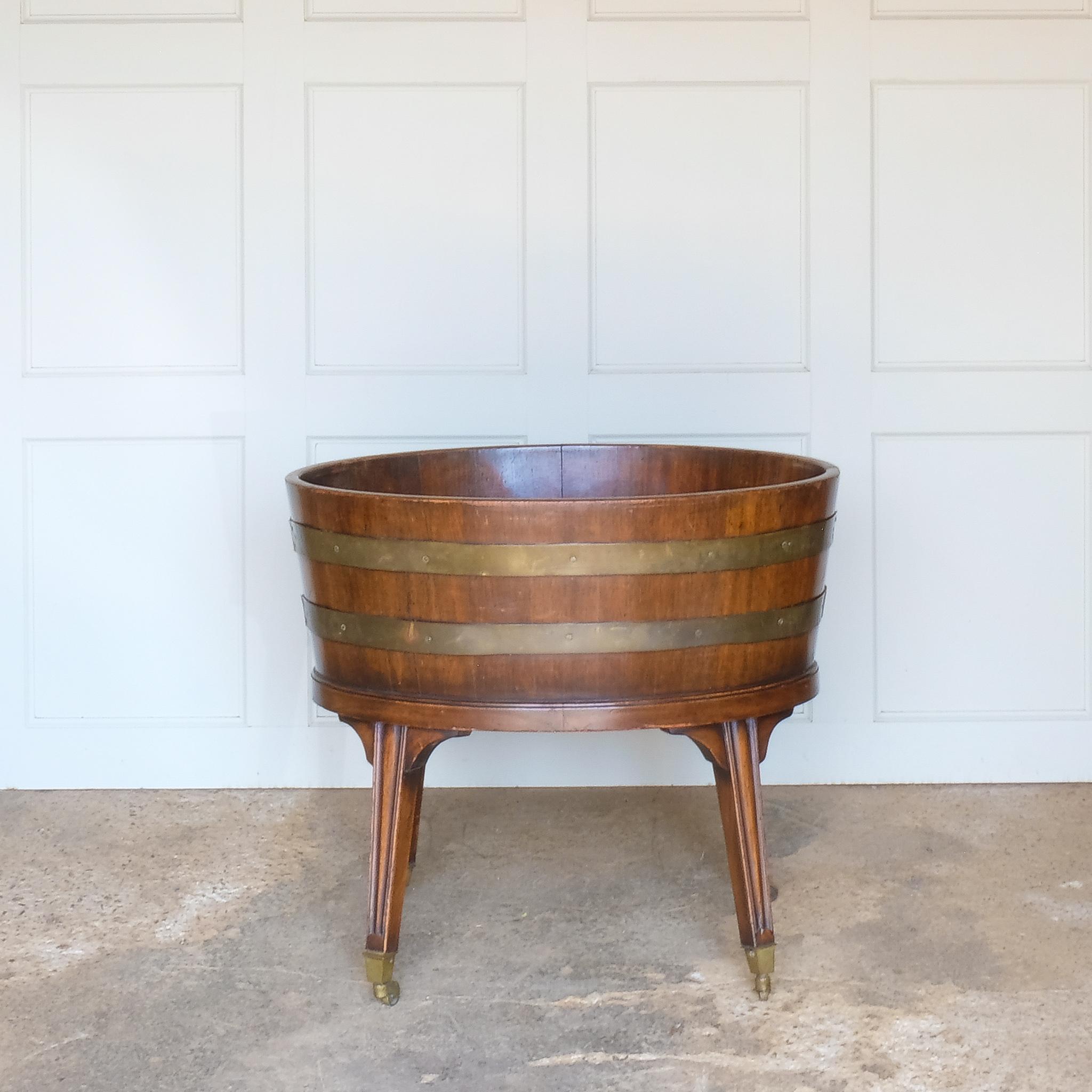 19th Century Victorian Mahogany Wine Cooler For Sale