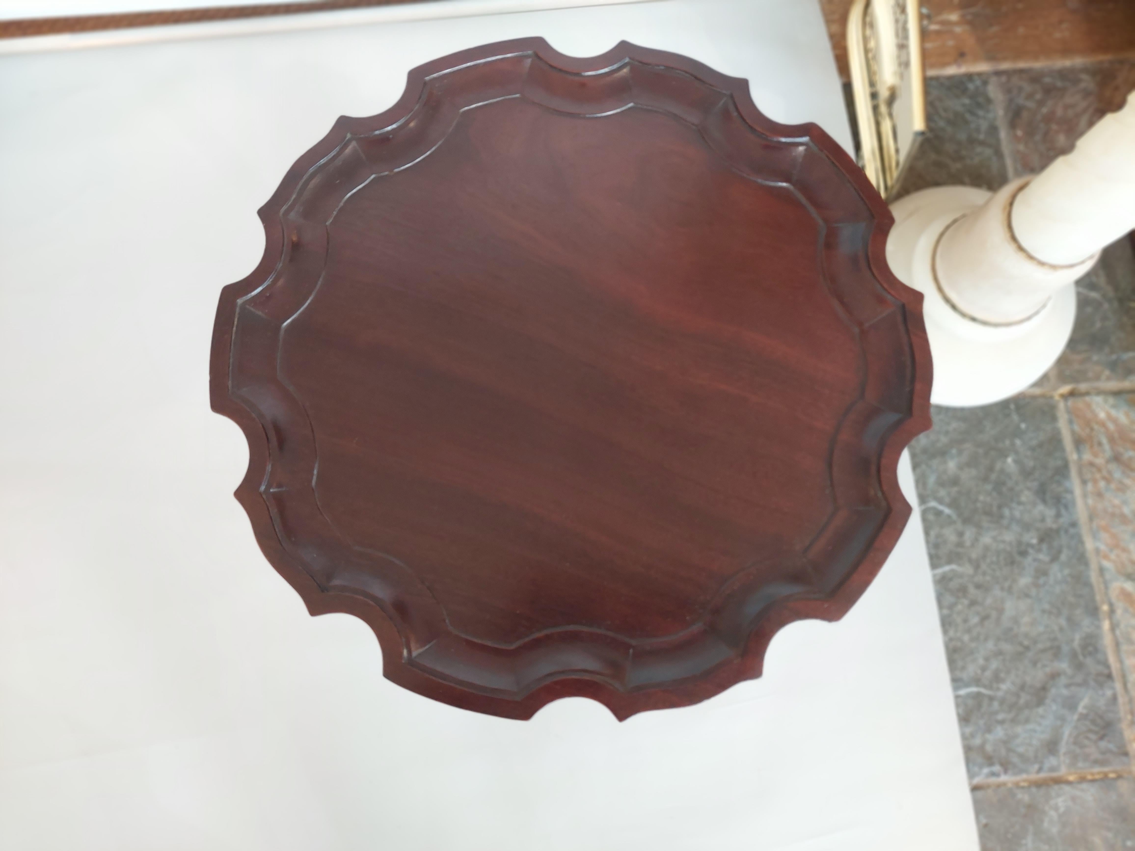 English Victorian Mahogany Wine Table