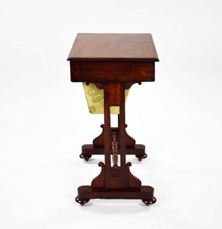 Victorian Mahogany Work Table For Sale 4