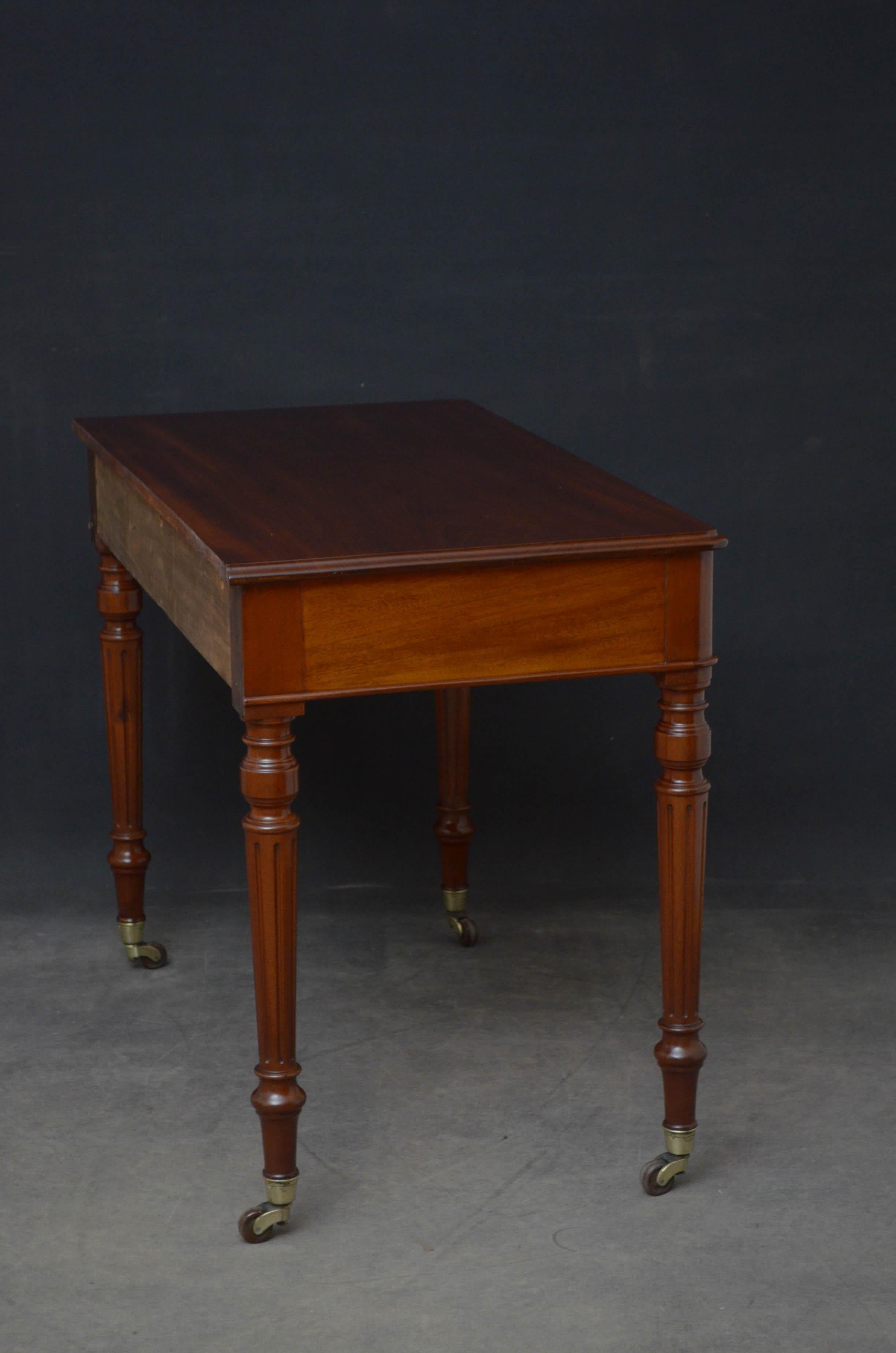 Victorian Mahogany Writing Table by Wilkinson & Son, 8 Old Bond Street 5