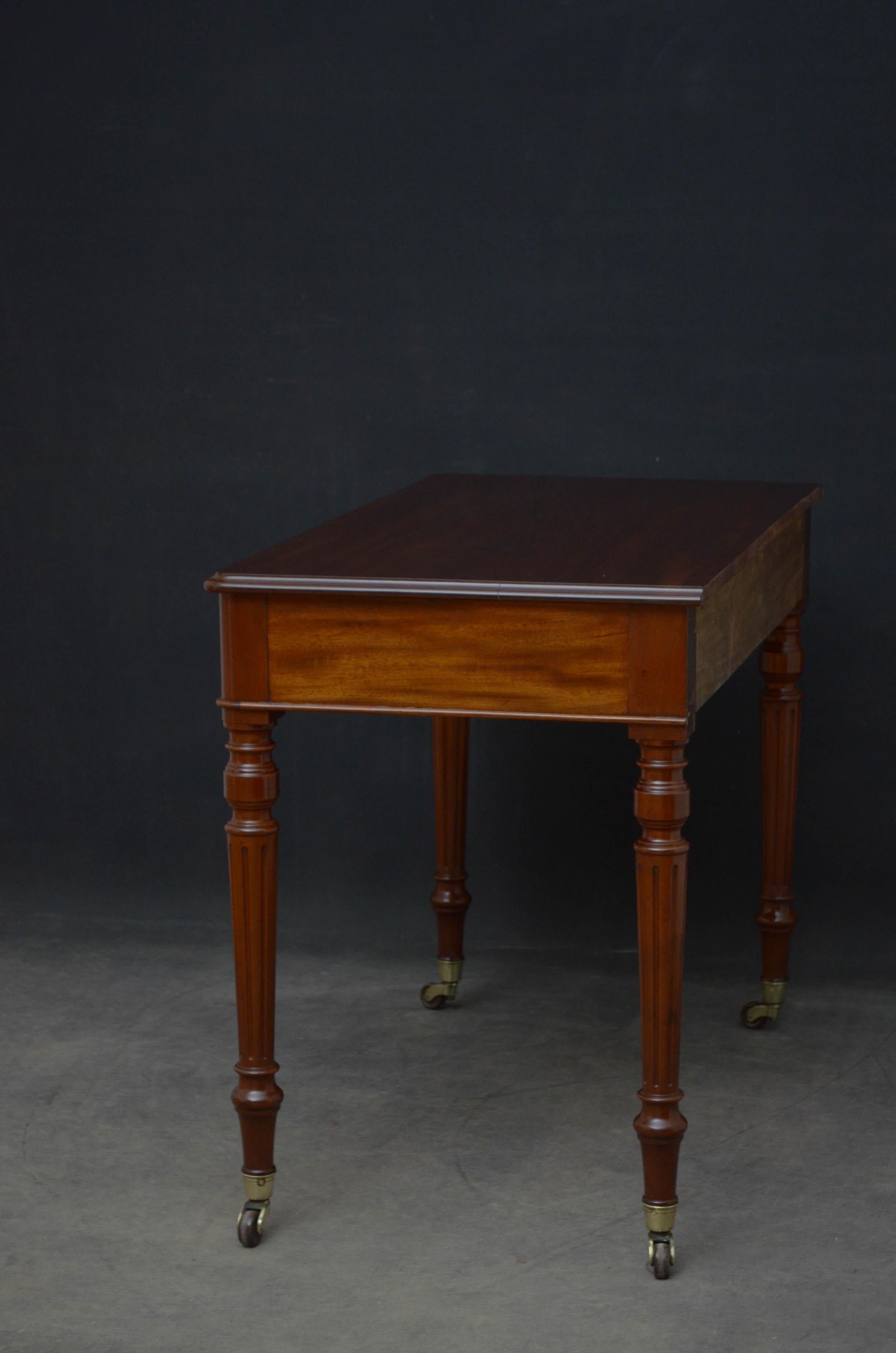 Victorian Mahogany Writing Table by Wilkinson & Son, 8 Old Bond Street 6