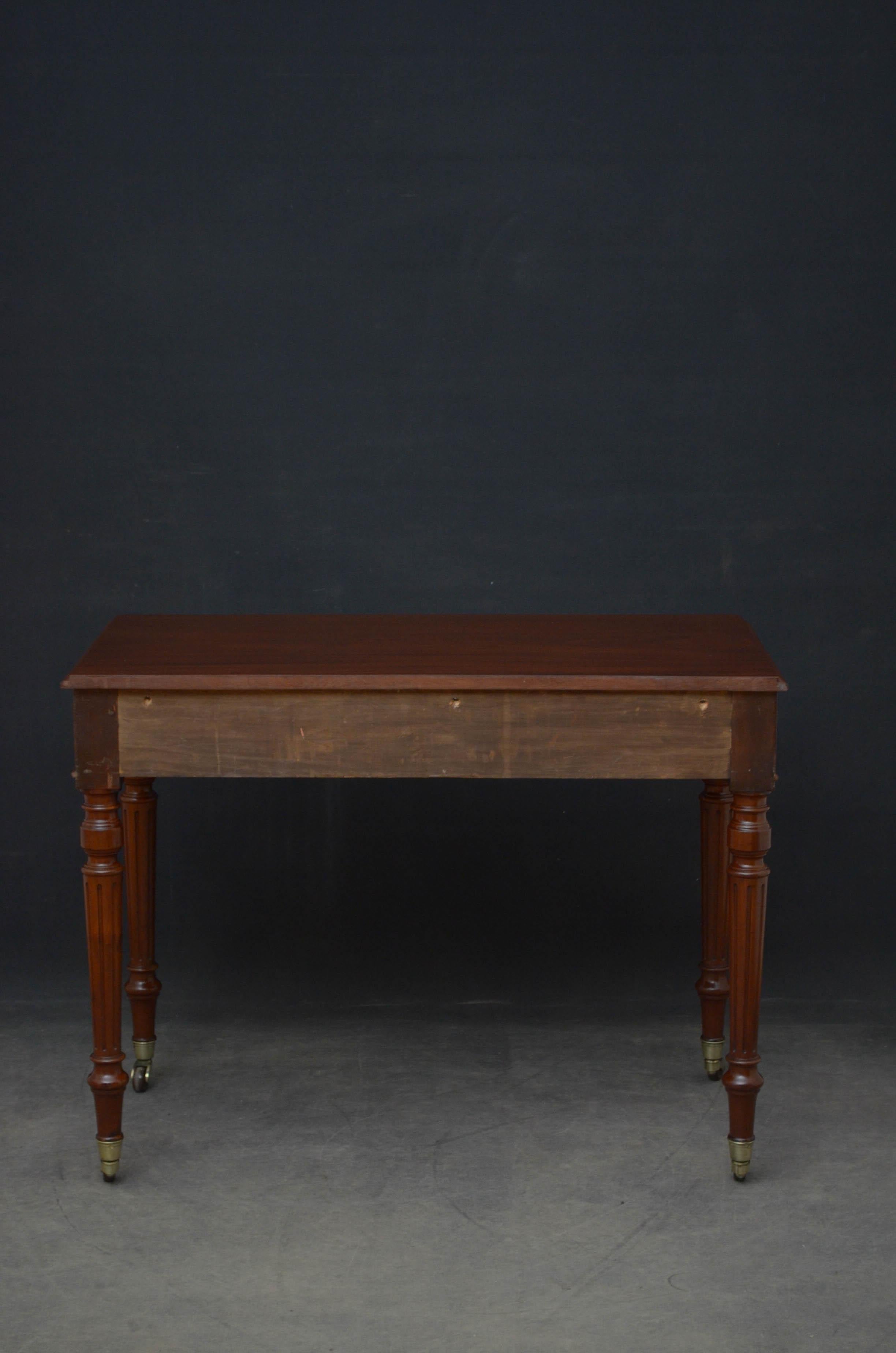 Victorian Mahogany Writing Table by Wilkinson & Son, 8 Old Bond Street 7