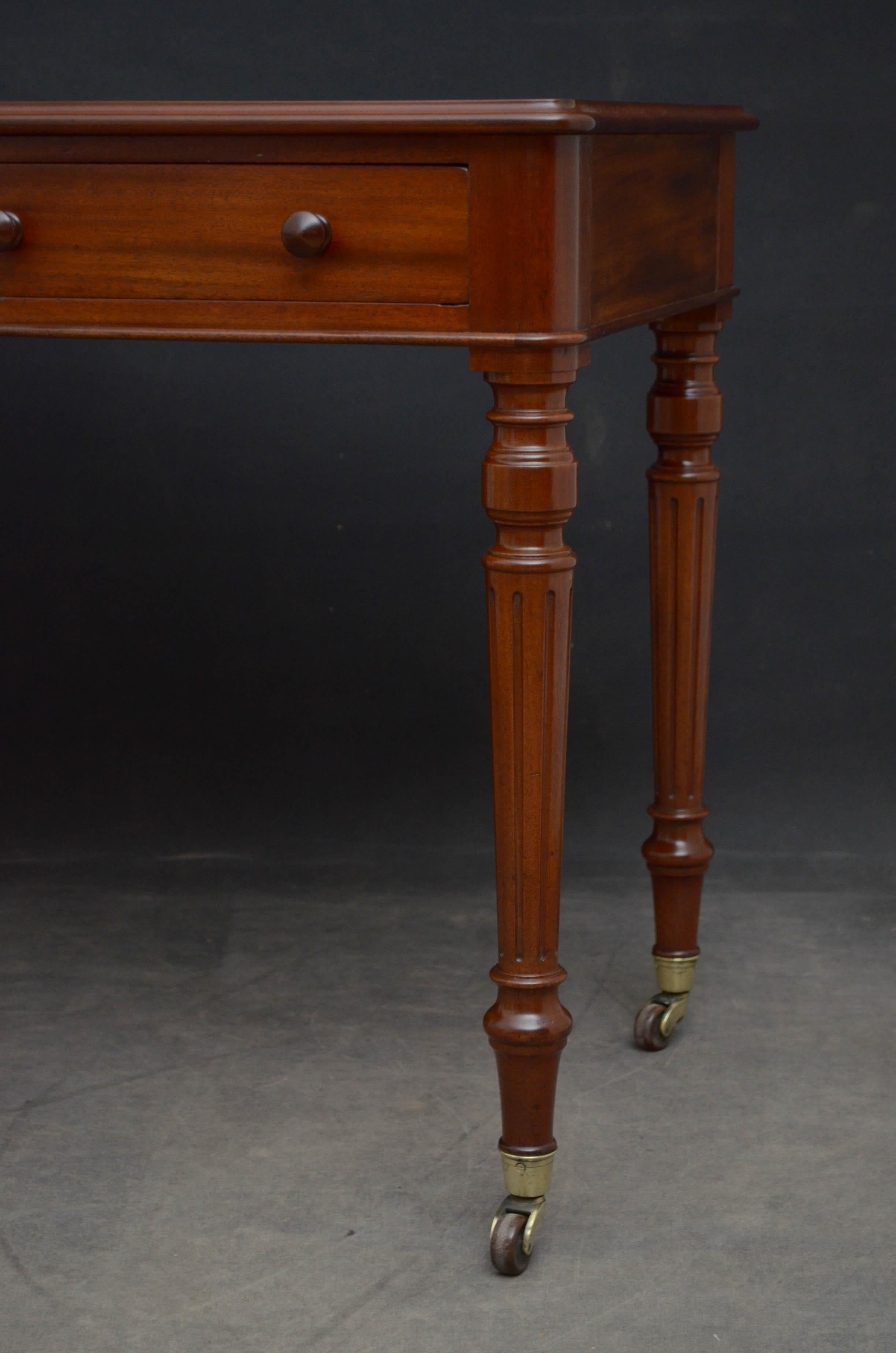 Victorian Mahogany Writing Table by Wilkinson & Son, 8 Old Bond Street 3