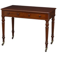 Victorian Mahogany Writing Table by Wilkinson & Son, 8 Old Bond Street