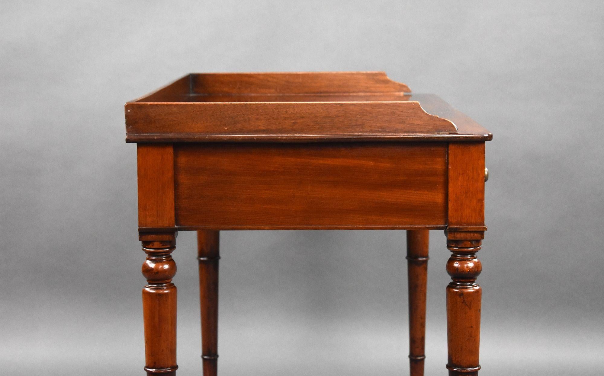Victorian Mahogany Writing Table For Sale 6
