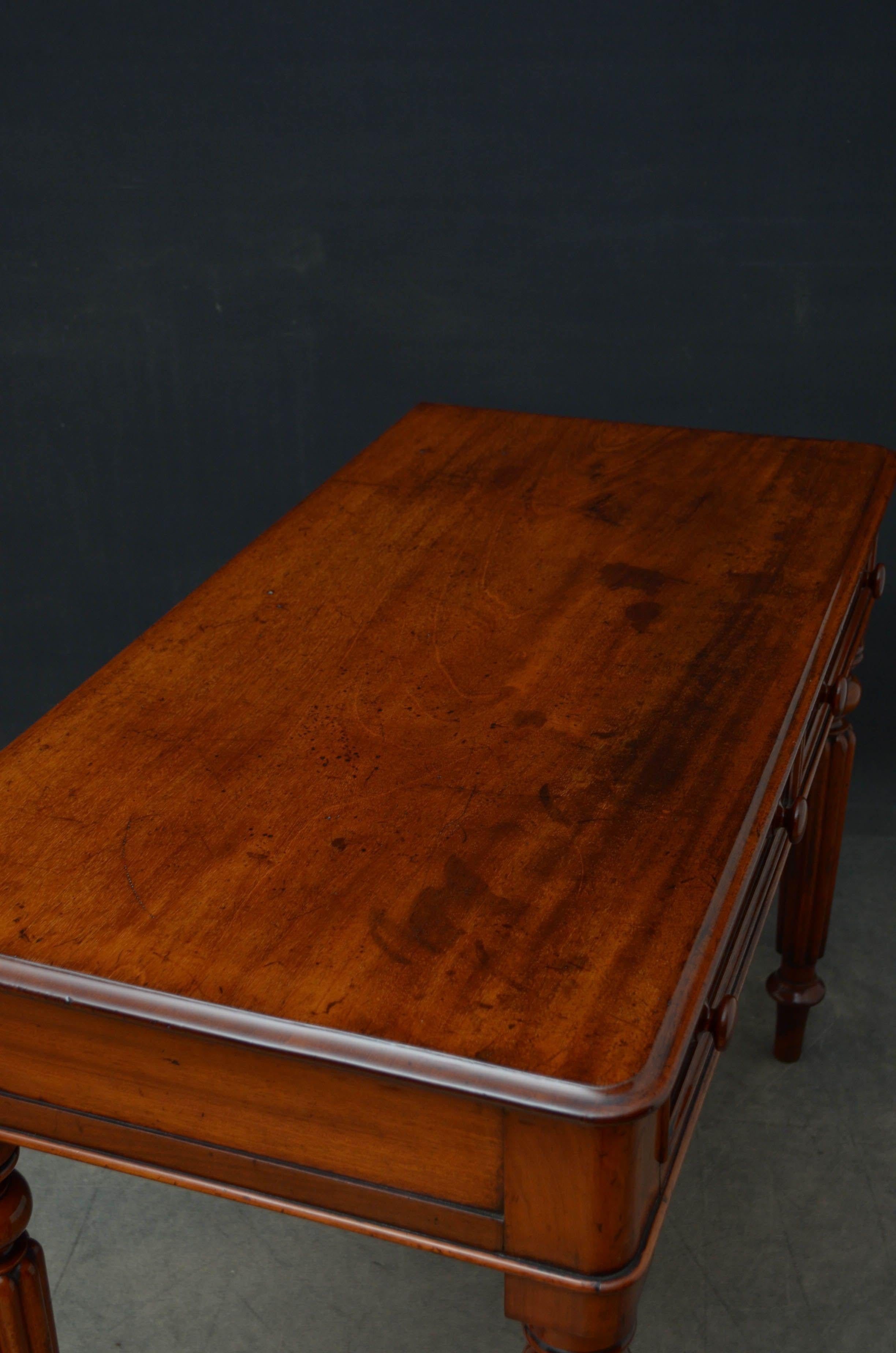 19th Century Victorian Mahogany Writing Table