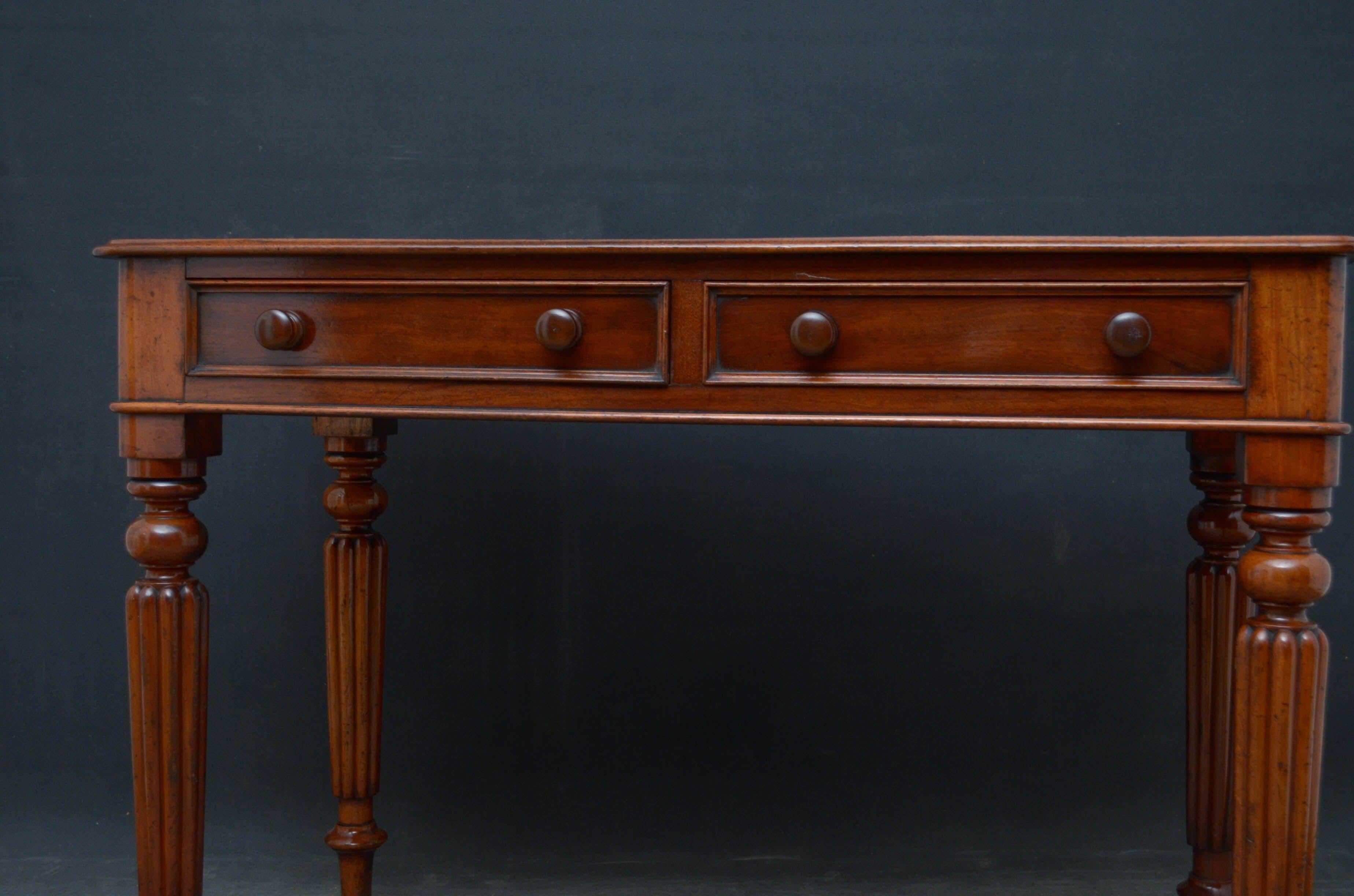 Victorian Mahogany Writing Table 3