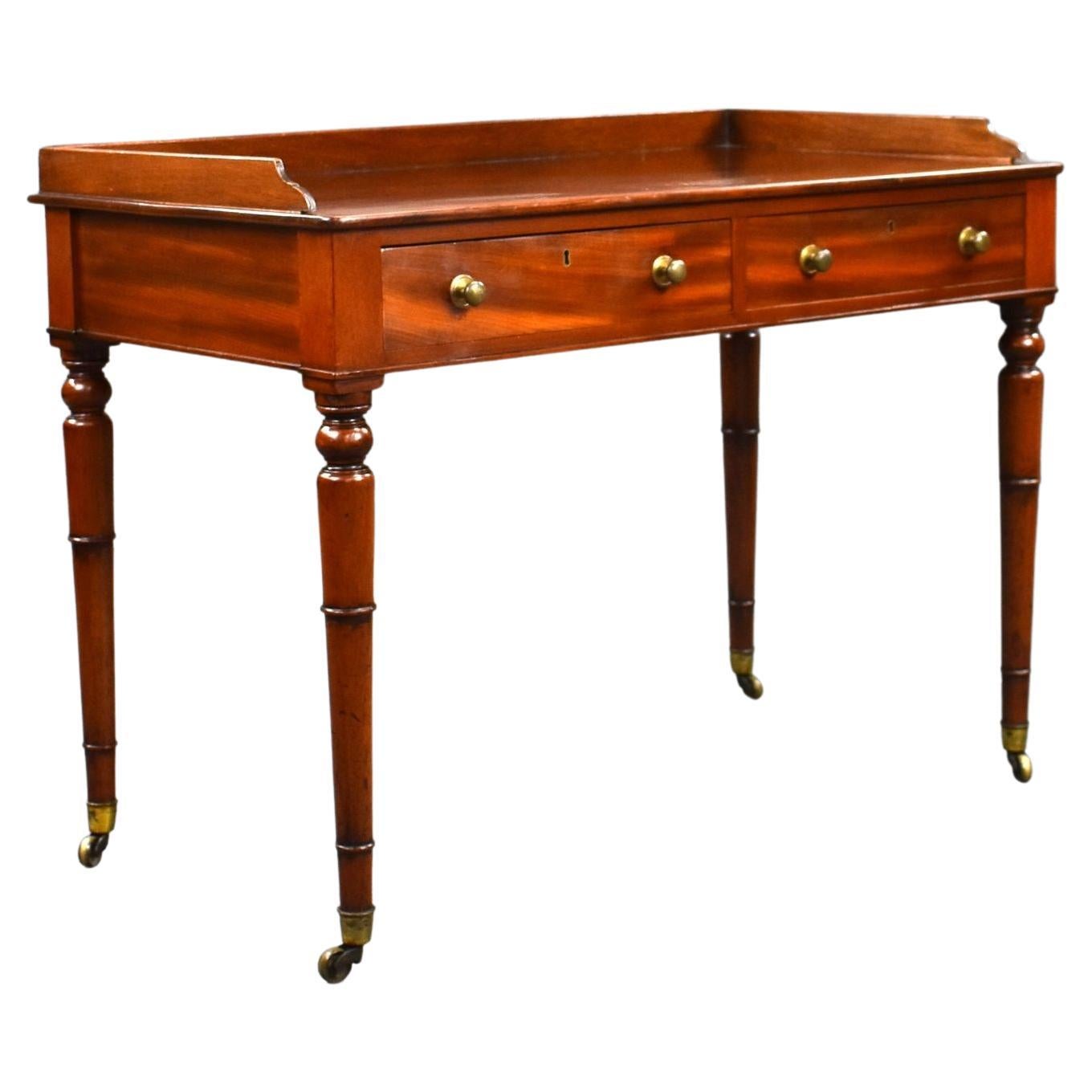 Victorian Mahogany Writing Table For Sale