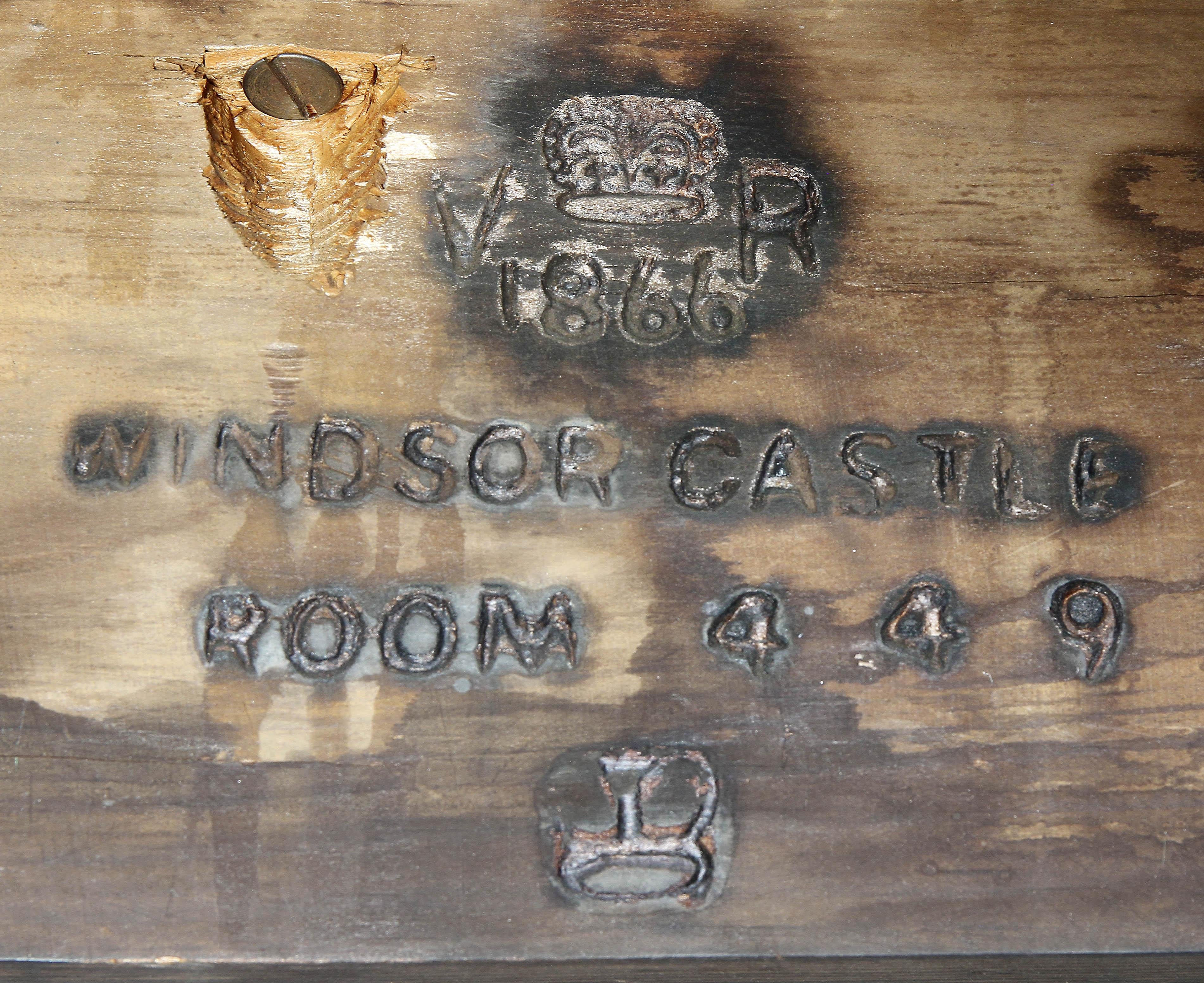 Victorian Mahogany Writing Table from Windsor Castle 6