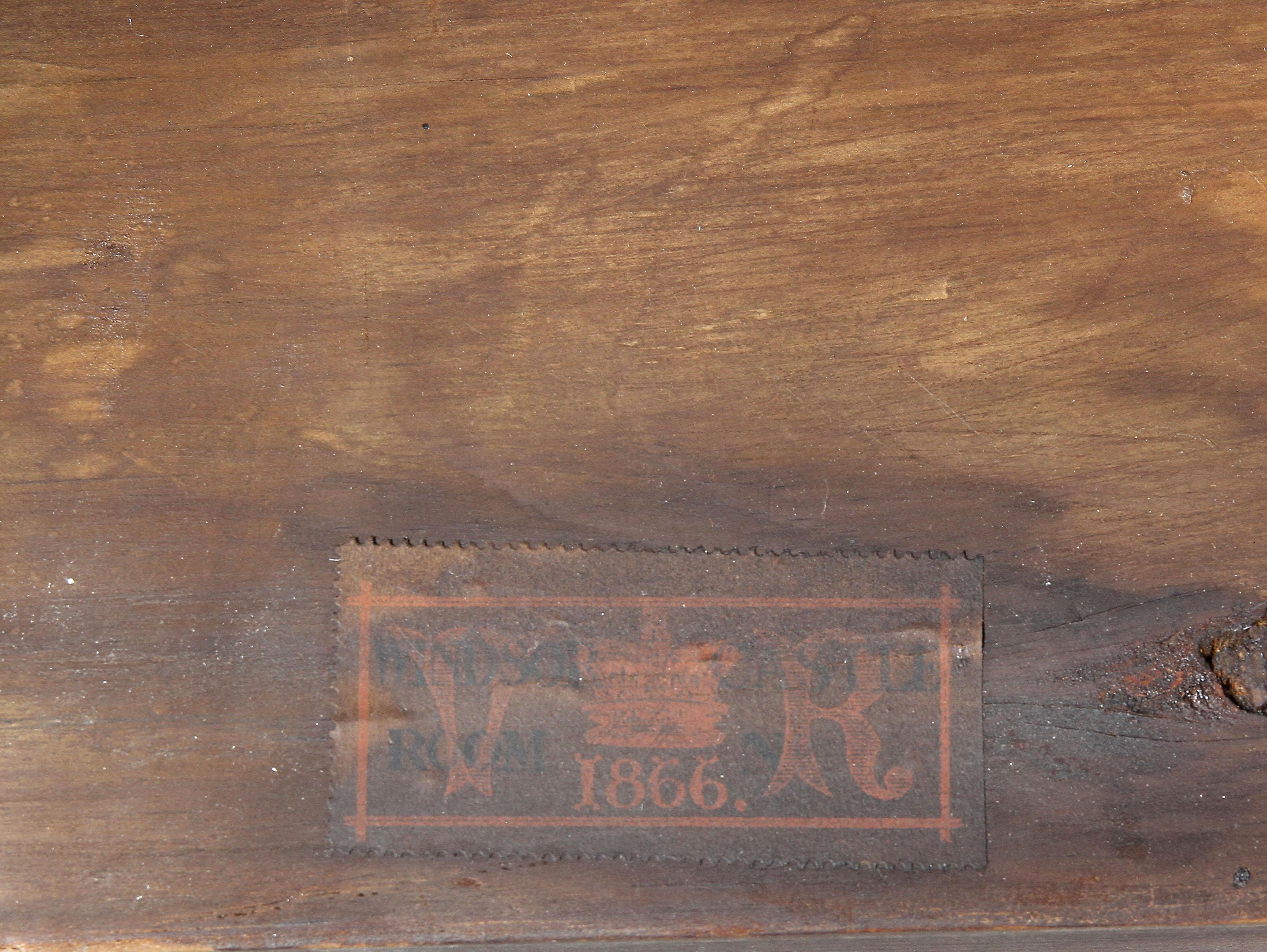 Victorian Mahogany Writing Table from Windsor Castle 7