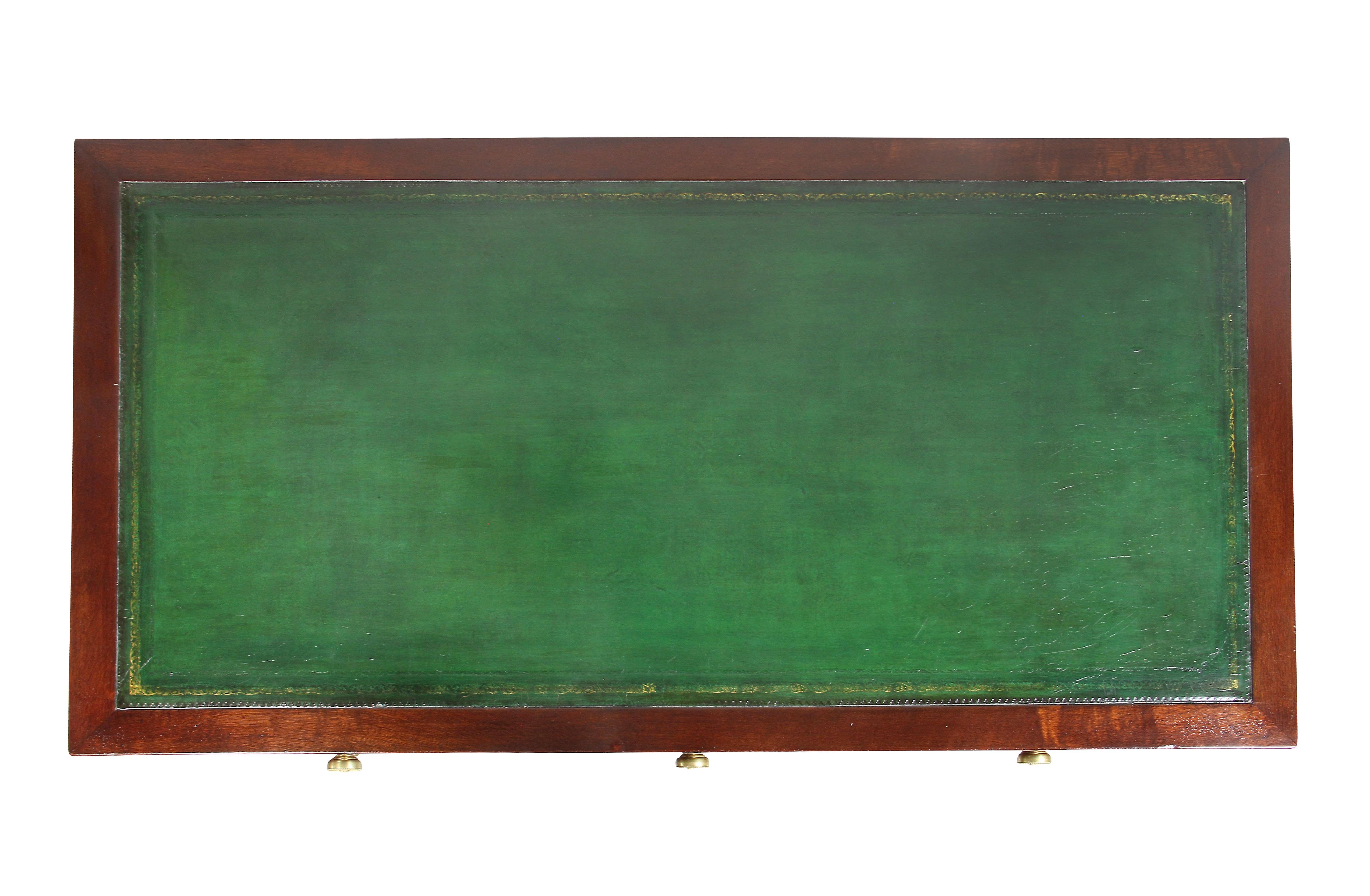 English Victorian Mahogany Writing Table from Windsor Castle