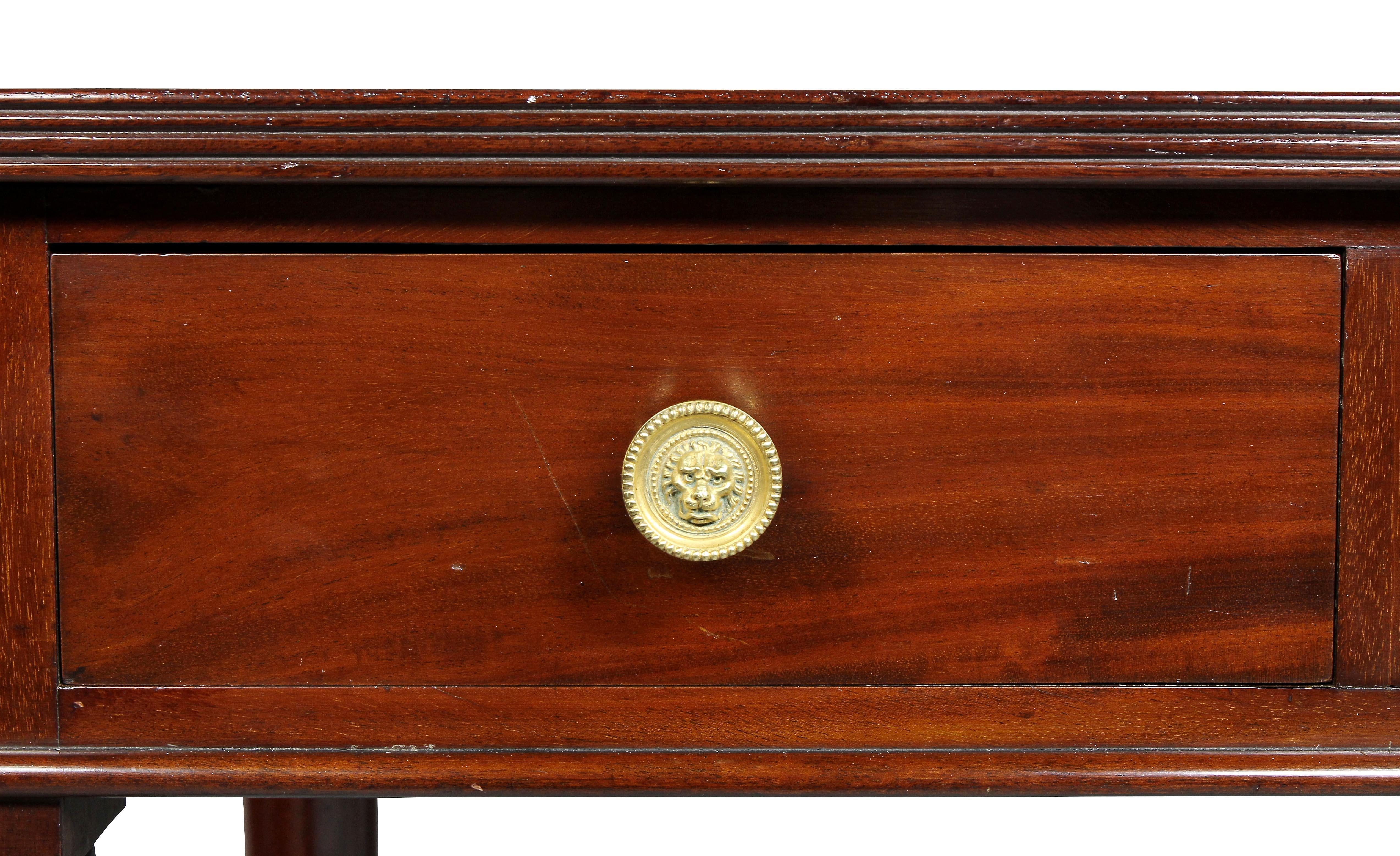 Mid-19th Century Victorian Mahogany Writing Table from Windsor Castle
