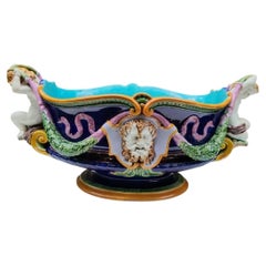 Giardiniere vittoriana in maiolica “Renaissance” di Minton, CIRCA 1876