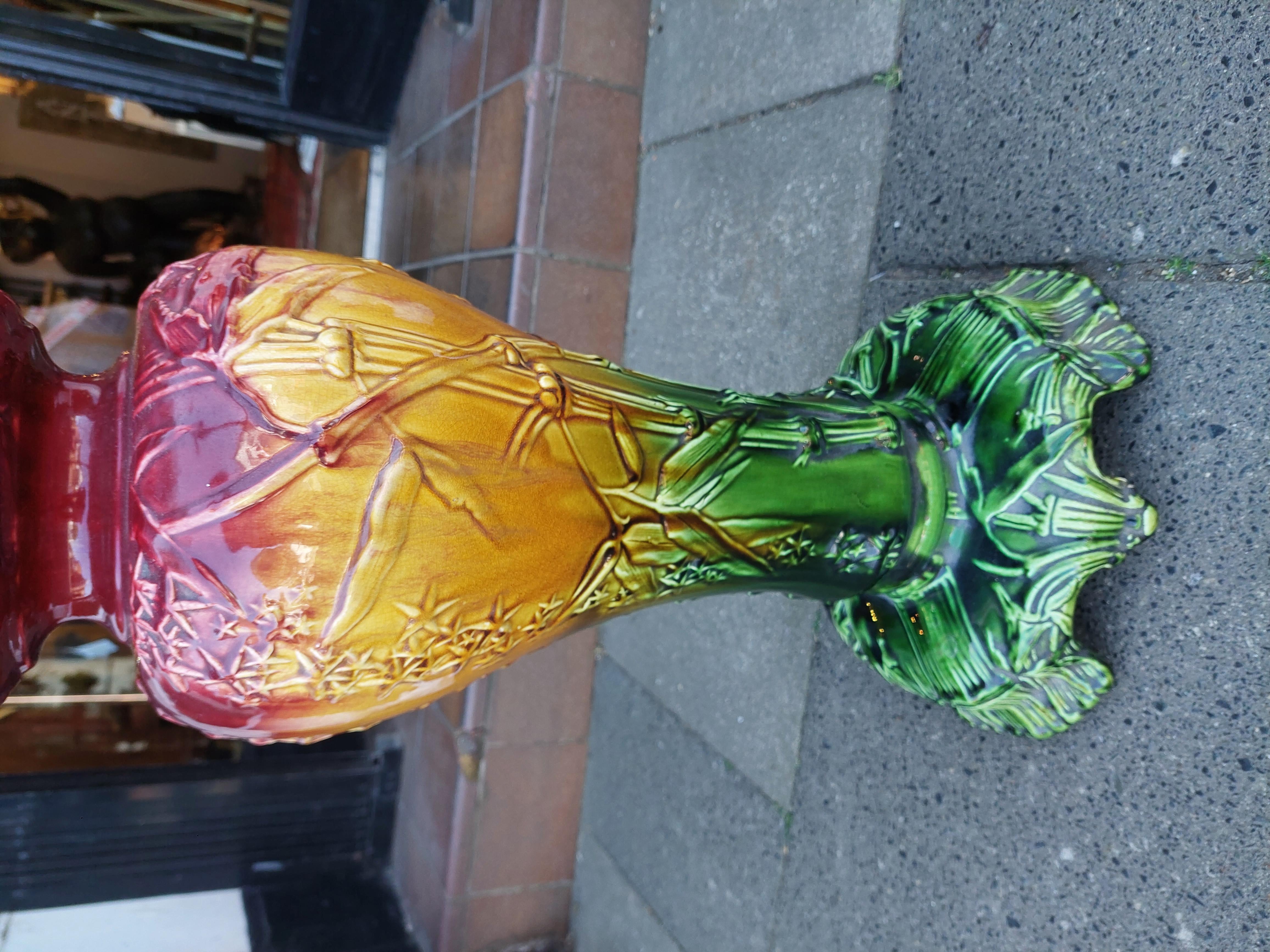 Viktorianischer Majolika Jardiniere Stand im Zustand „Gut“ im Angebot in Altrincham, GB