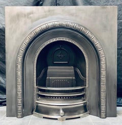 Victorian Manner Arched Cast Iron Fireplace Insert