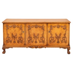 Victorian Maple Cabinet Sideboard, 1900