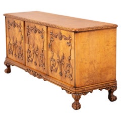 Used Victorian Maple Cabinet Sideboard 1900