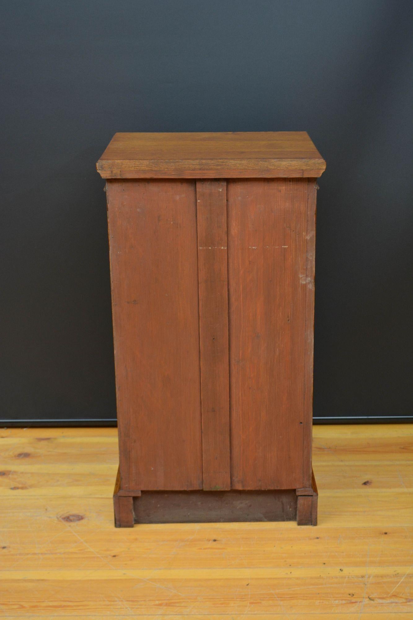 Cassettiera vittoriana in rovere Maple & Co. in vendita 7