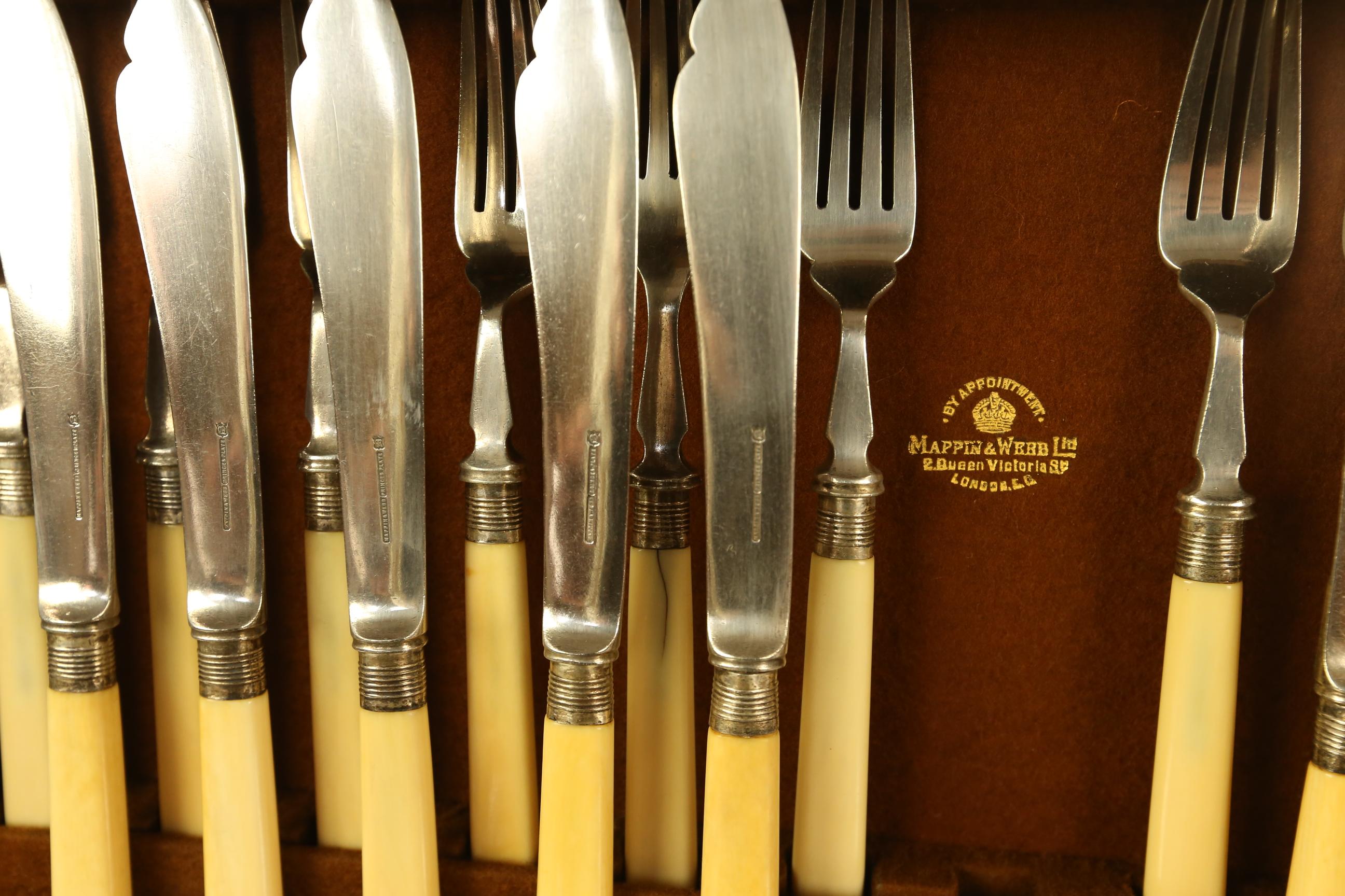 Victorian Mappin & Webb 148pc  Canteen of cutlery Queens Pattern etc 6