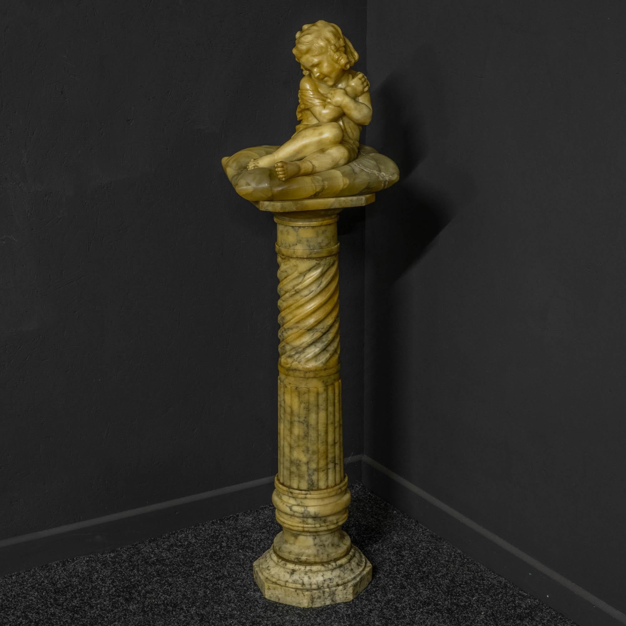 British Victorian Marble Figure For Sale