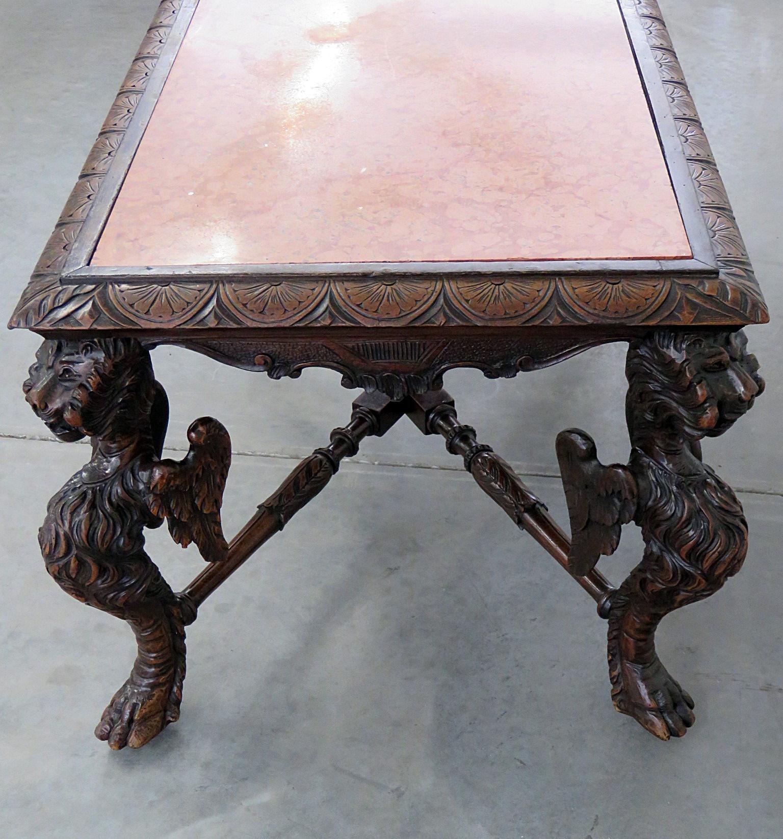 Victorian Marble Top Coffee Table 1