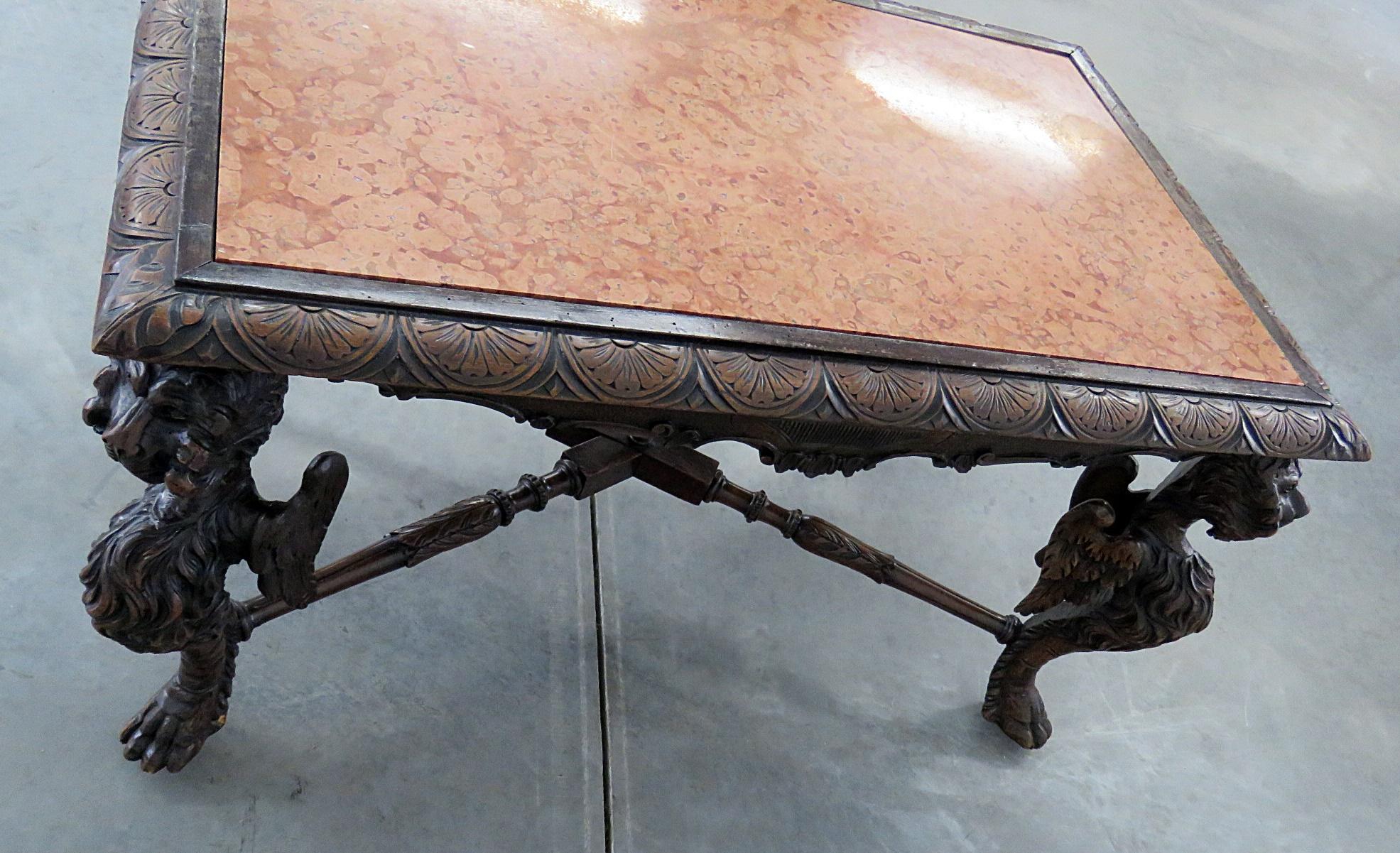 Victorian Marble Top Coffee Table 2