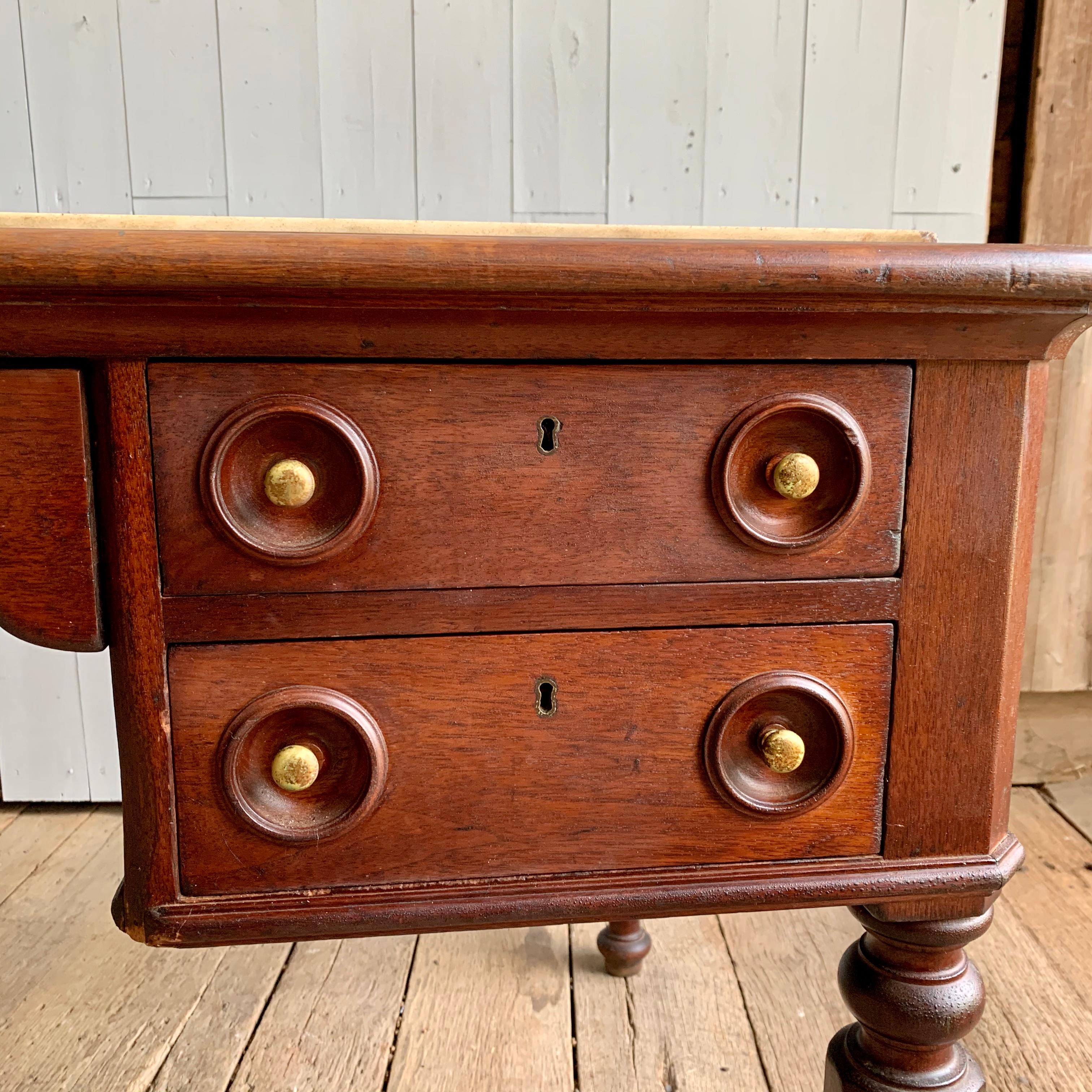 Victorian Marble Top Desk, 1870s at 1stDibs vintage marble top desk