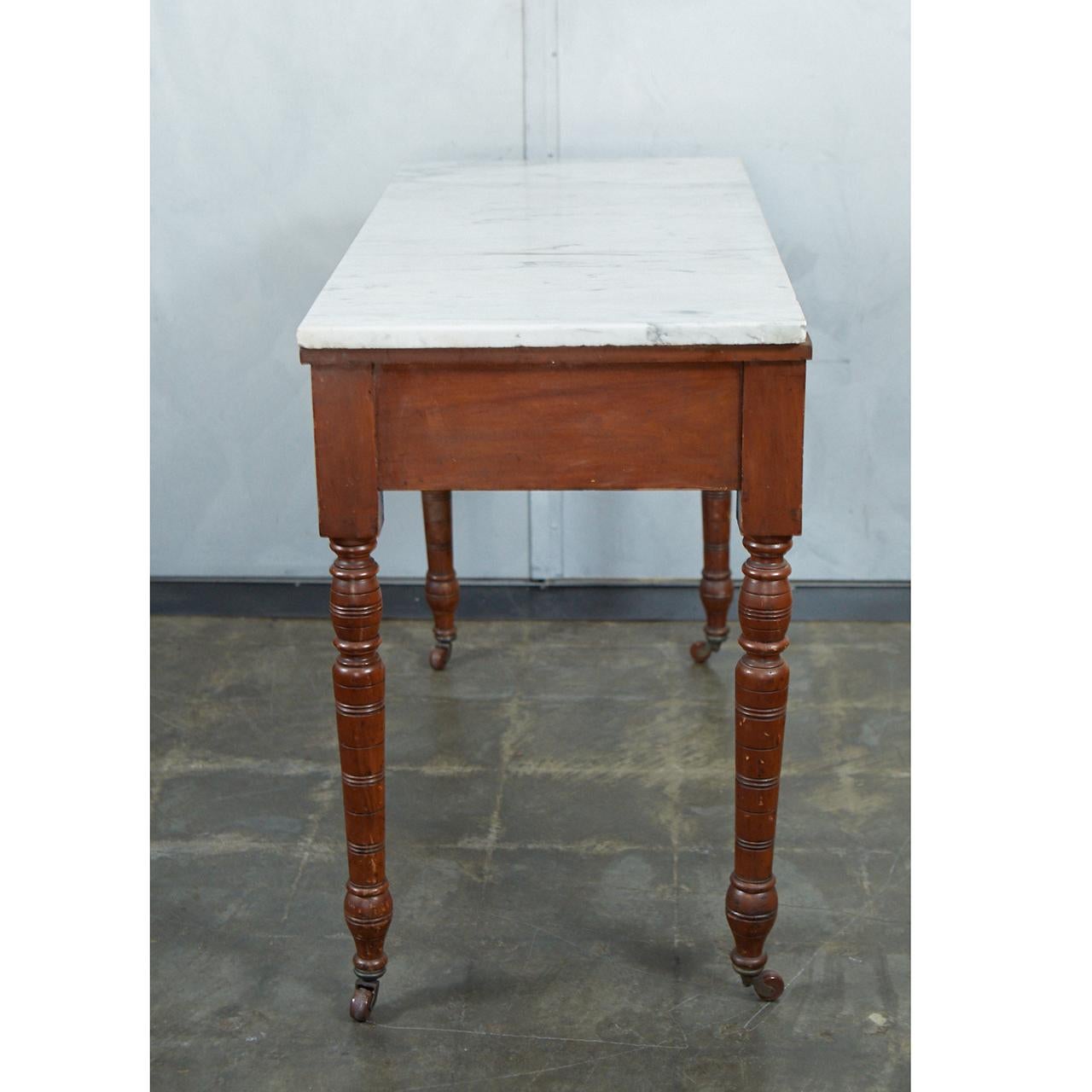 Victorian Marble-Top Table or Washstand 1