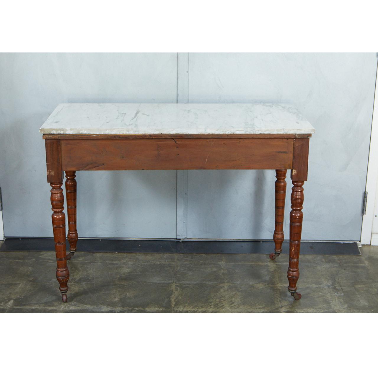 Victorian Marble-Top Table or Washstand 2