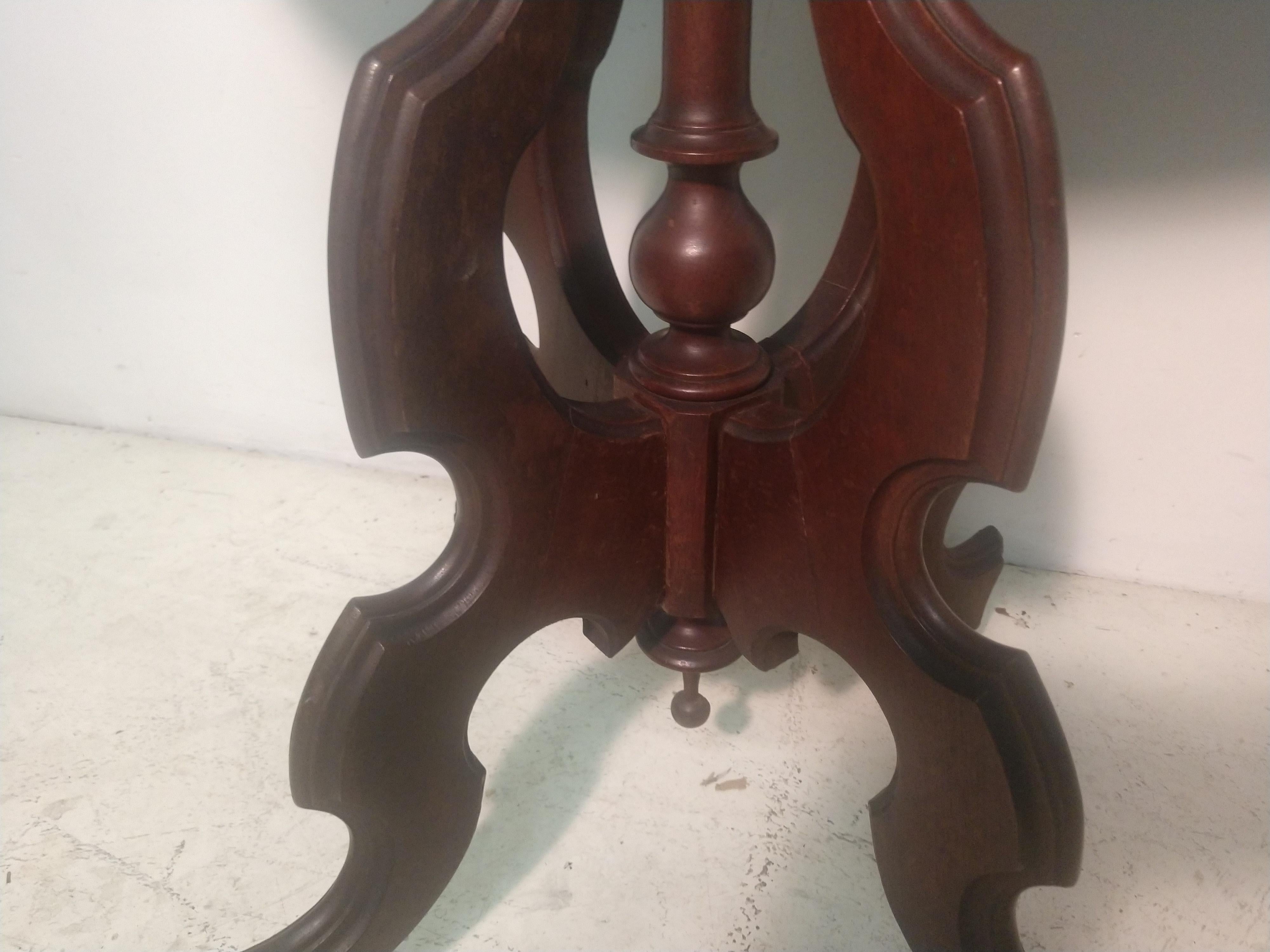 victorian side table marble top