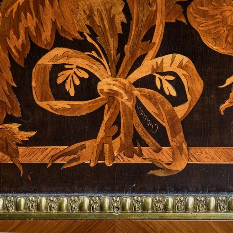 Mid-19th Century Victorian Marquetry Side Cabinet in the French Taste