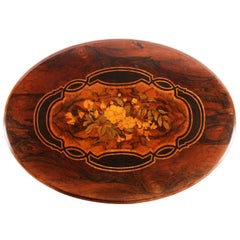 19th Century Victorian Rosewood Marquetry  Inlaid Table by John Taylor Edinburgh