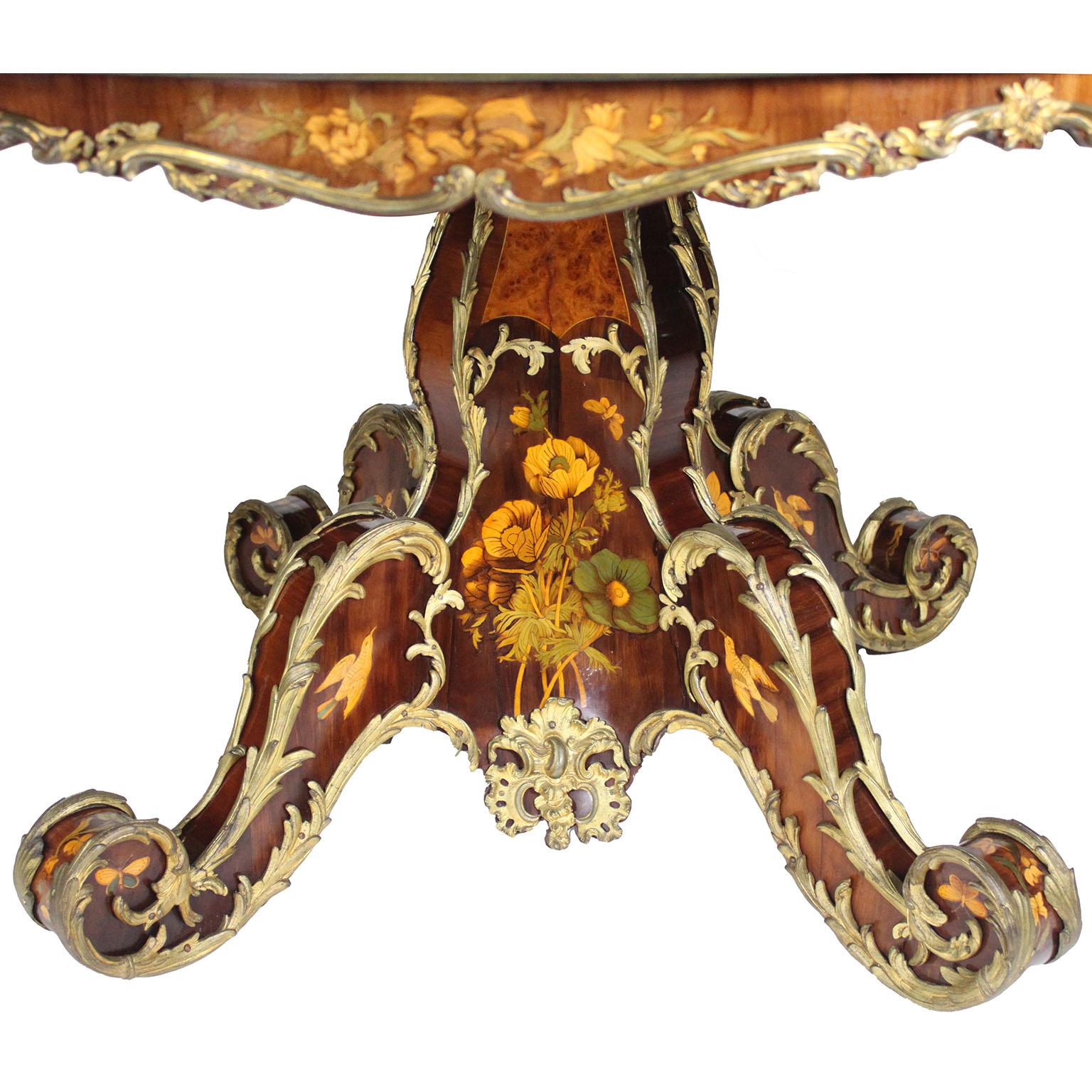 Victorian Marquetry Tip-Top Center Table Attributed to Edward Holmes Baldock For Sale 4