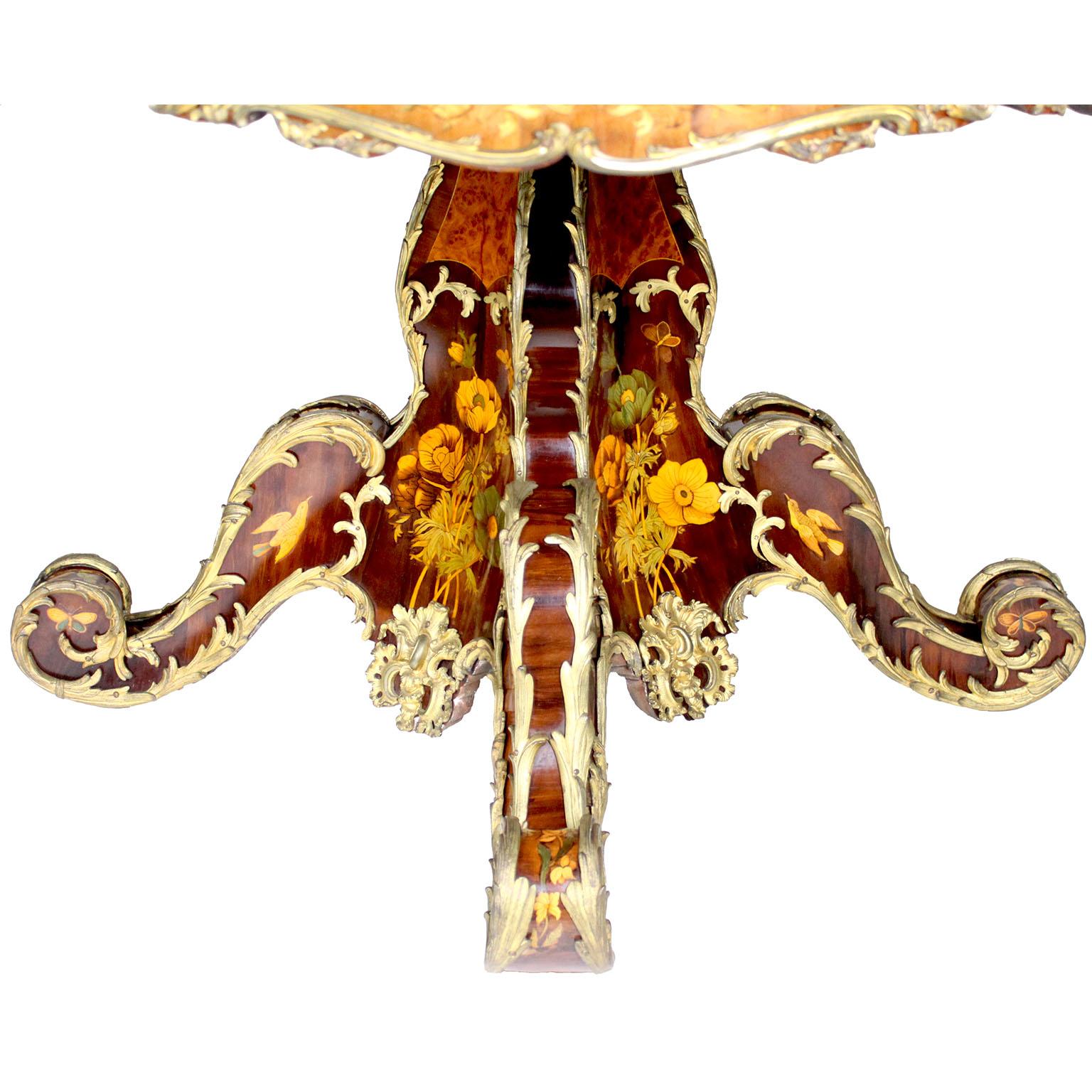 Victorian Marquetry Tip-Top Center Table Attributed to Edward Holmes Baldock For Sale 6