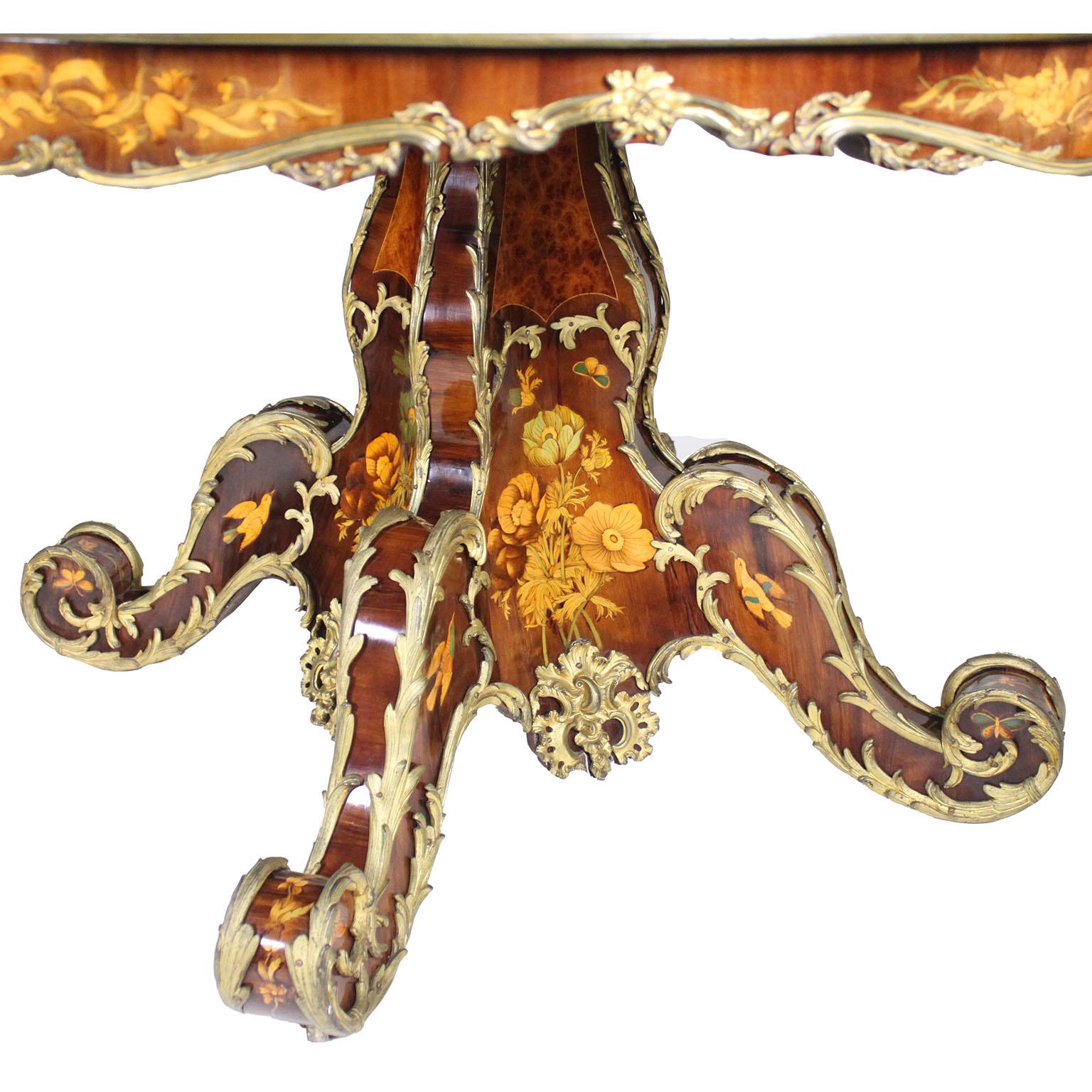 Victorian Marquetry Tip-Top Center Table Attributed to Edward Holmes Baldock For Sale 7