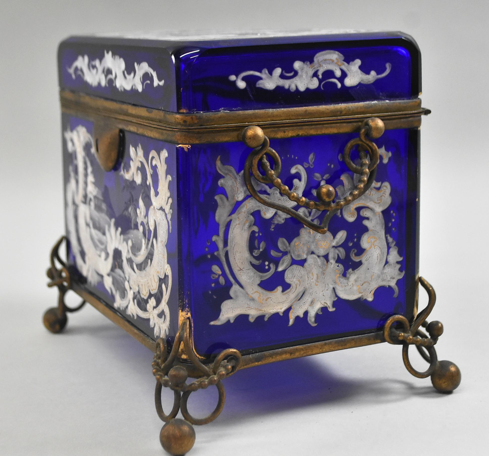 cobalt blue casket