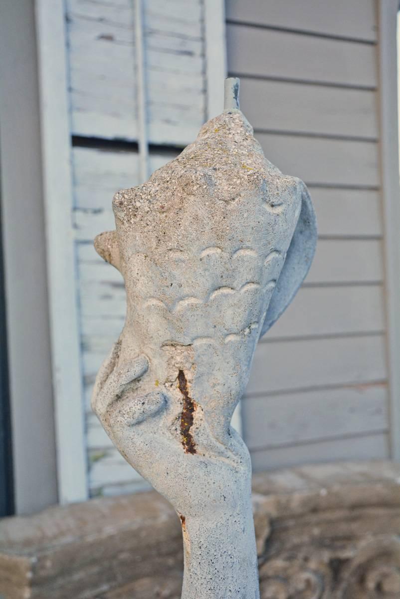 Victorian Mermaid Garden Fountain In Good Condition For Sale In Sheffield, MA