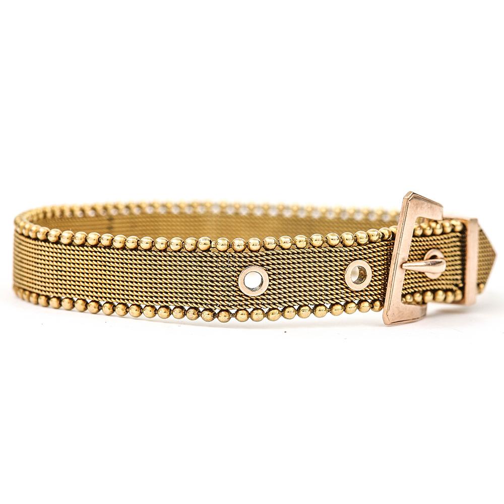 gold belt buckle bracelet
