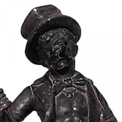 Victorian Metal Strutting Man Figure