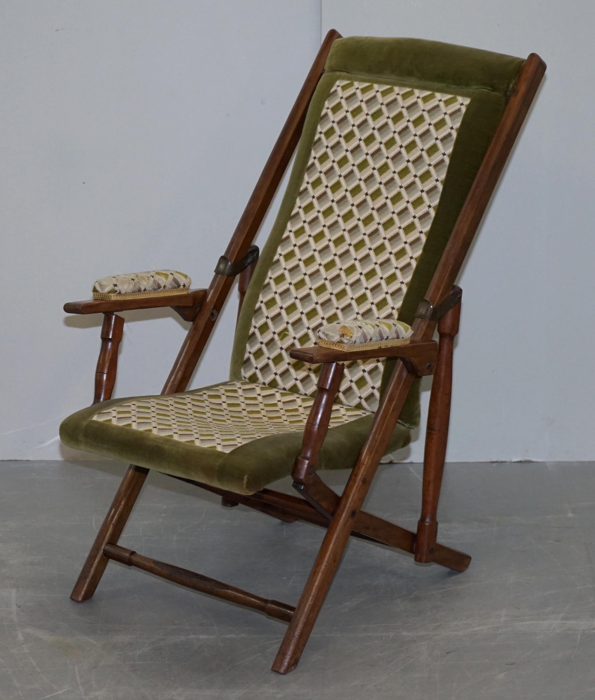 antique folding campaign chair