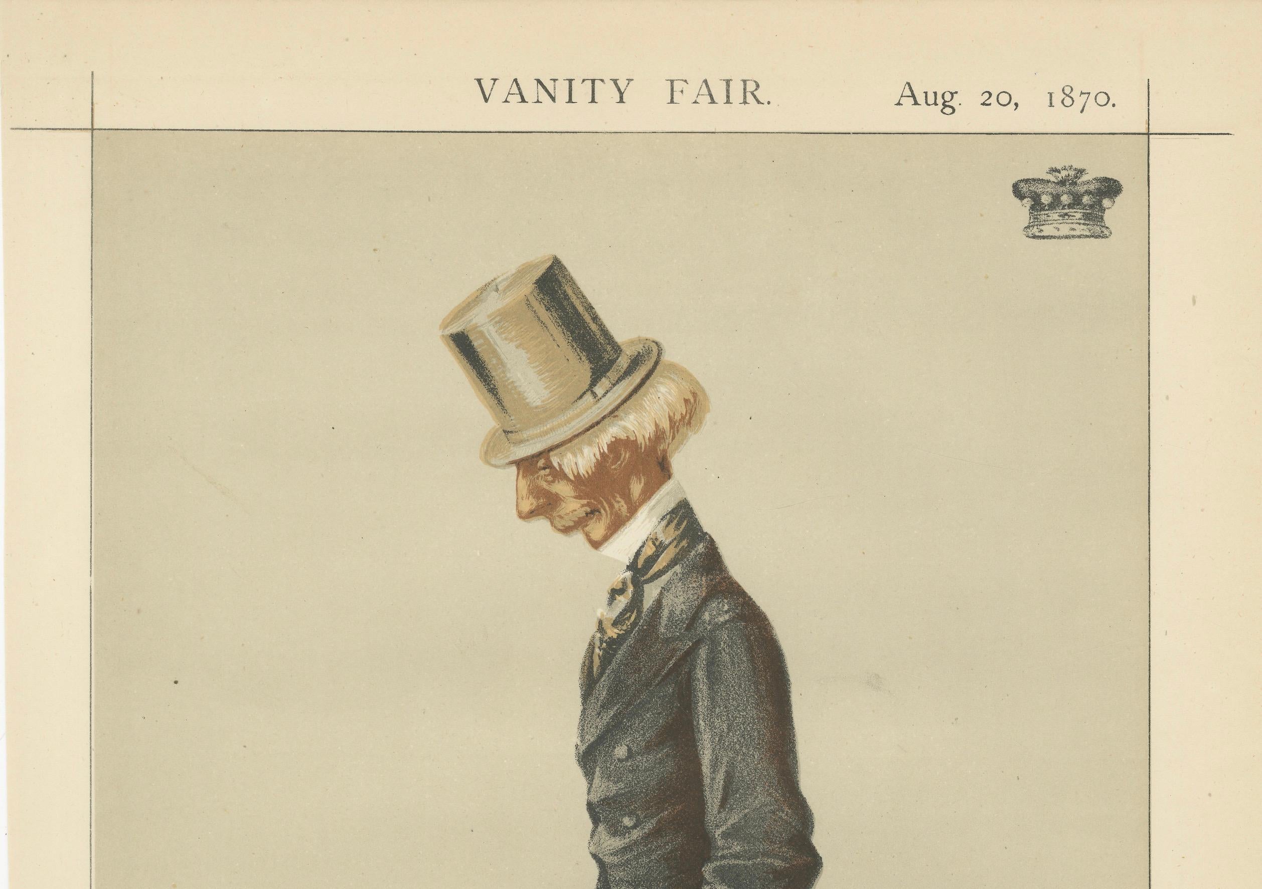 Victorian Military Statesman – Vanity Fair Political Portrait, 1870