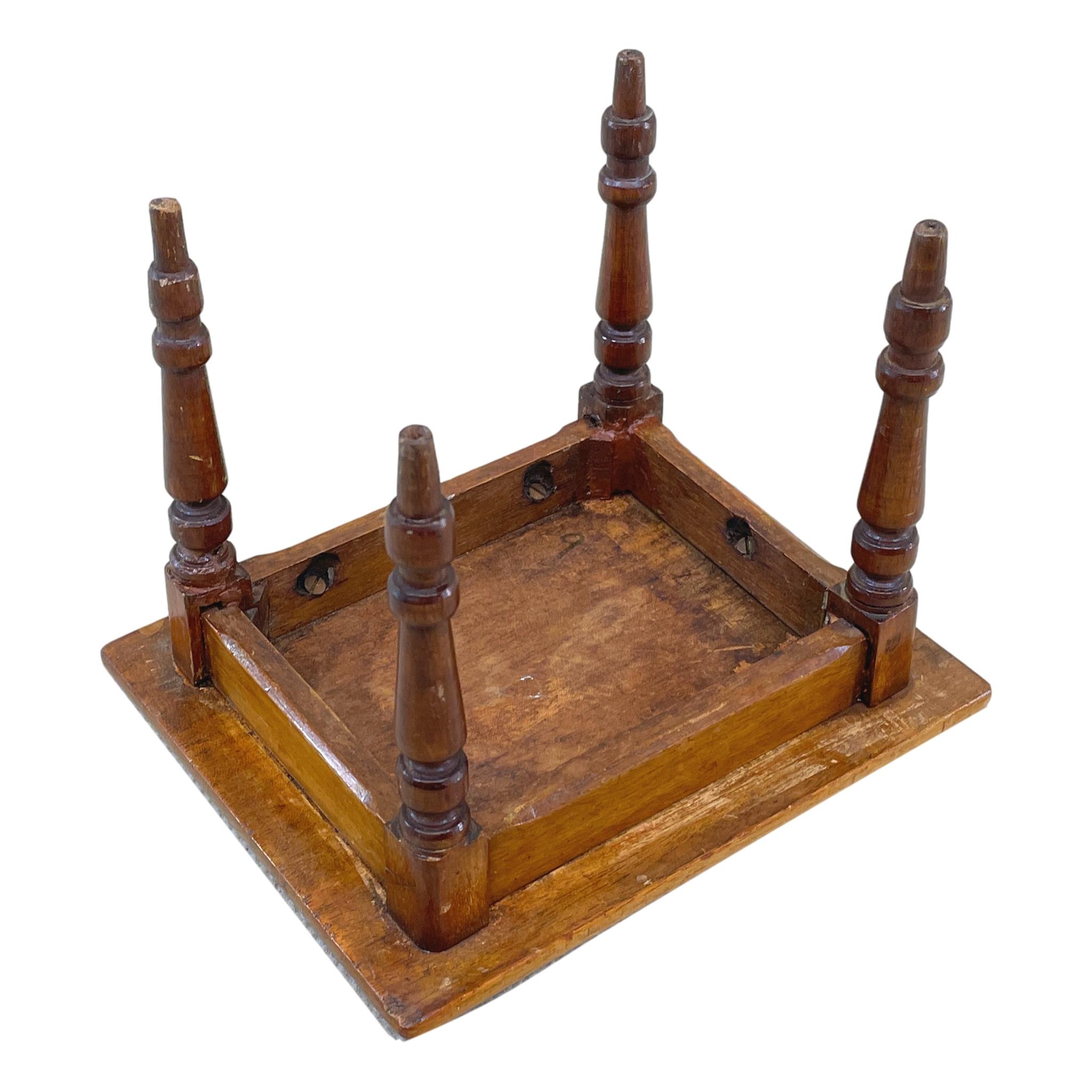 English Victorian Miniature Mahogany Centre Table For Sale