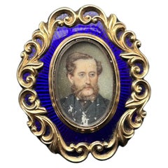 Viktorianischer Miniatur-Porträt-Anhänger