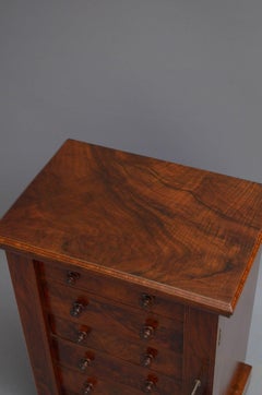 Victorian Miniature Wellington Chest in Walnut