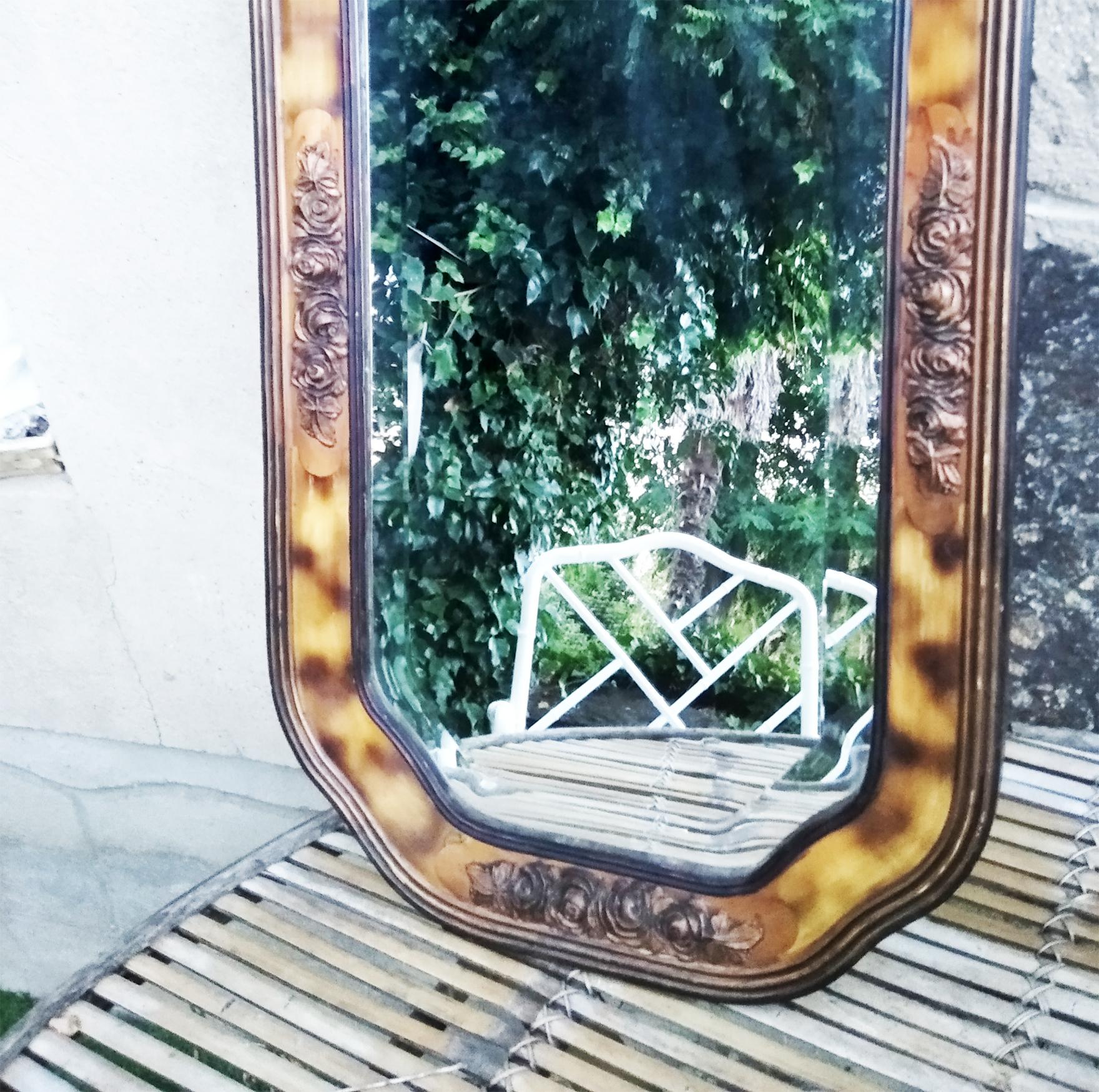 Victorian Mirror Wood Frame 3