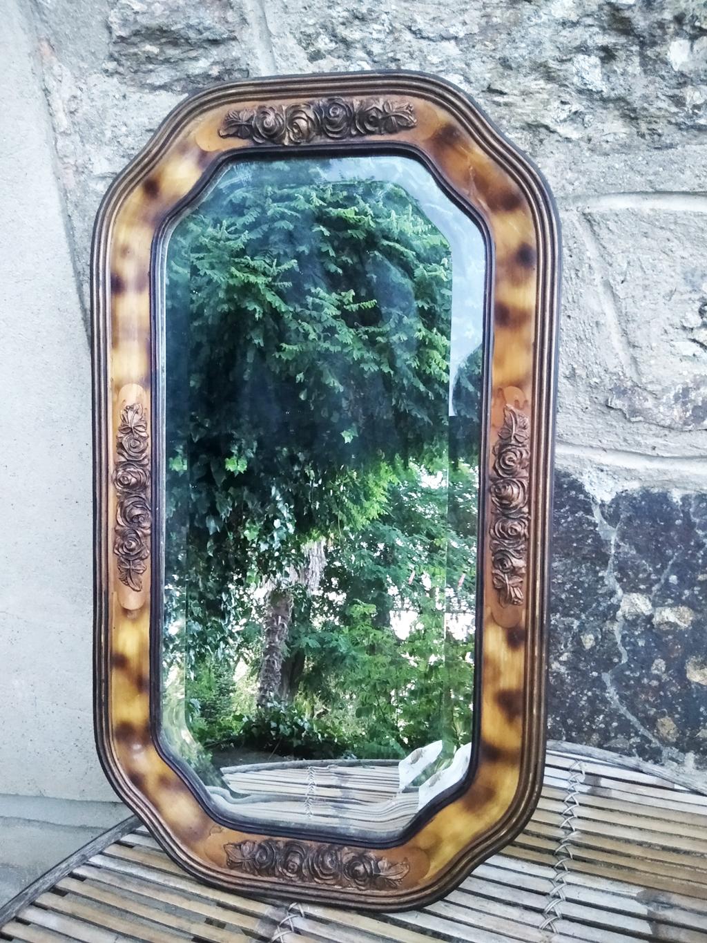Victorian Mirror Wood Frame In Good Condition In Mombuey, Zamora