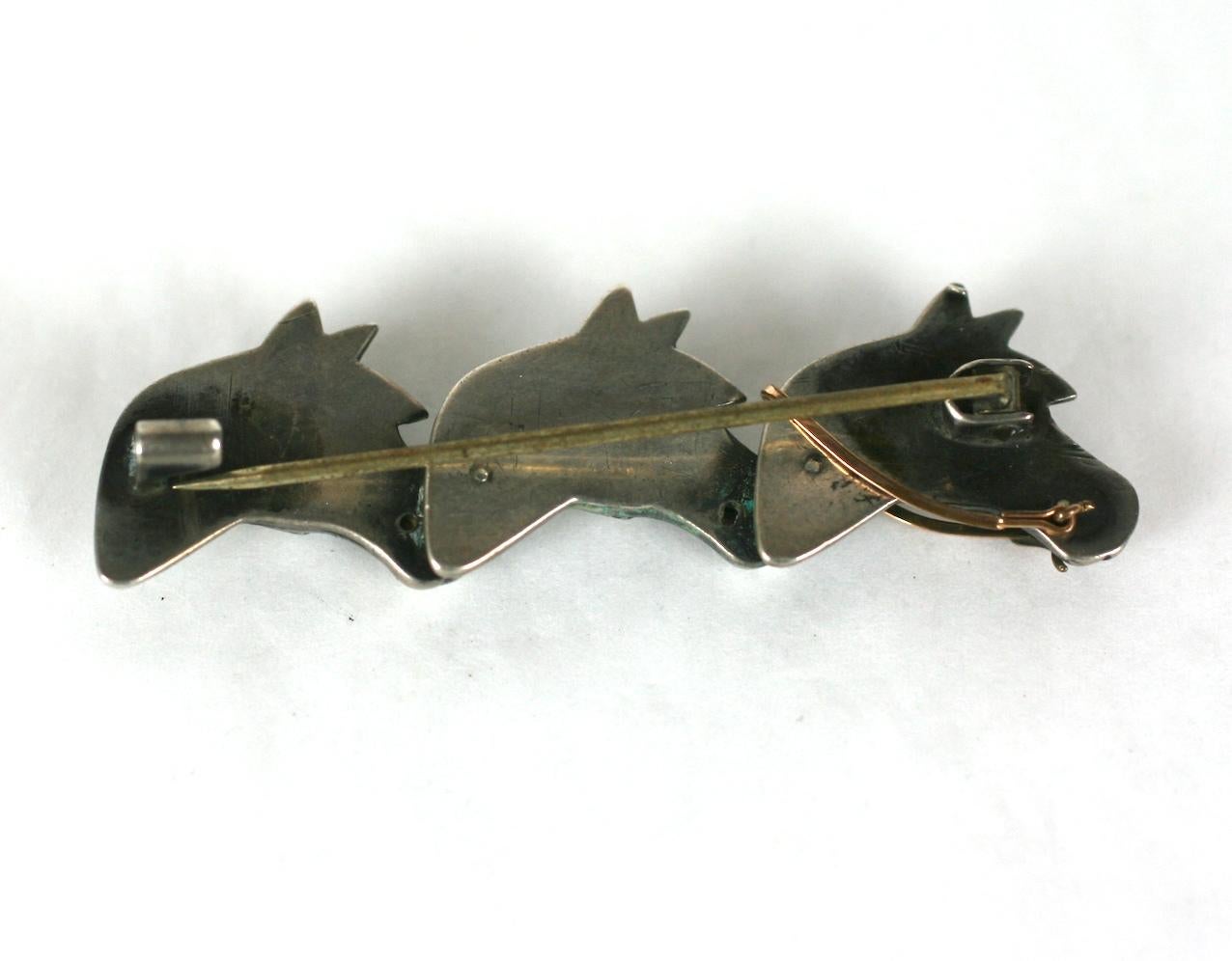 mixed metal brooches