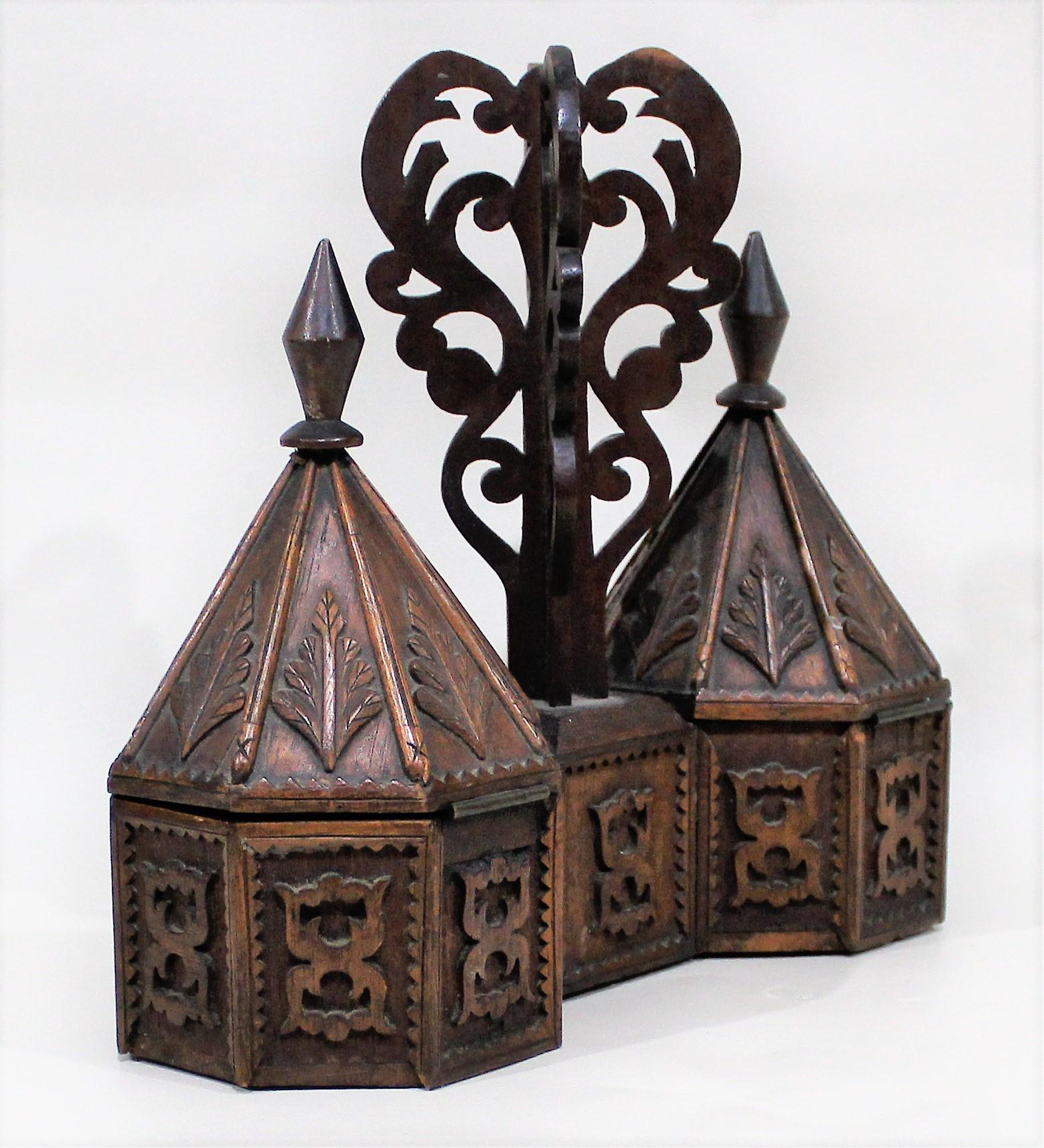 British Victorian Moorish Style Wood Box