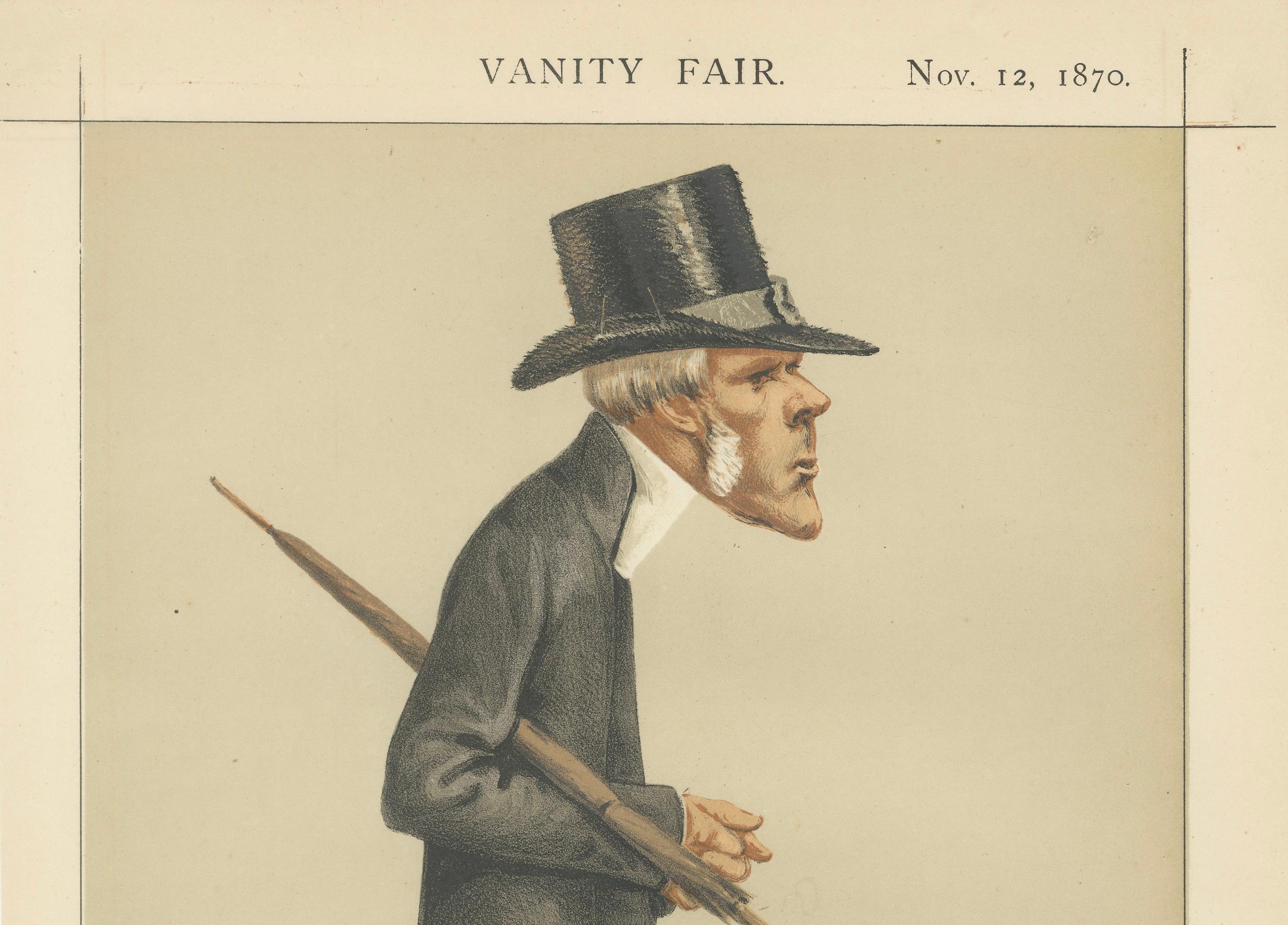 Victorian Moral Reformer – Vanity Fair Statesmen No. 69, 1870