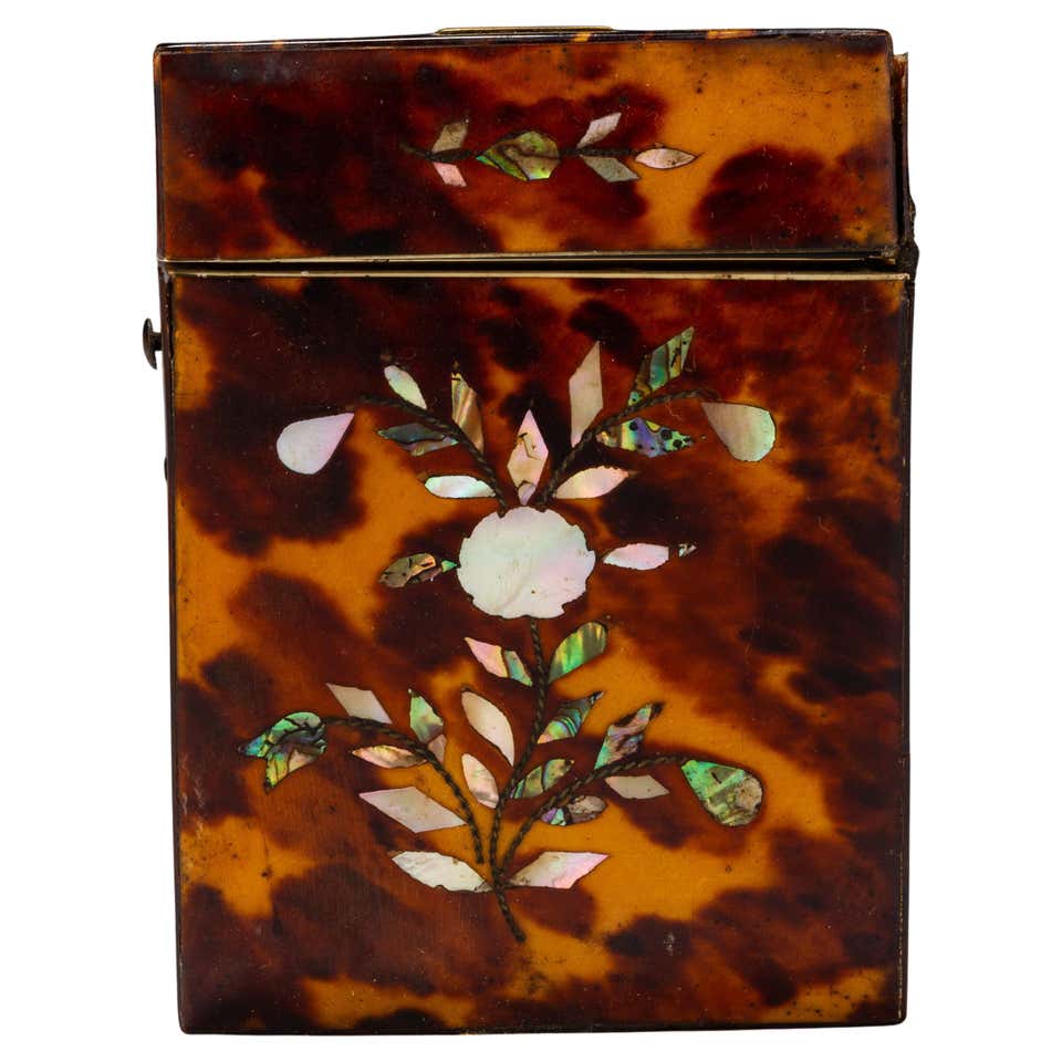 Tortoise Shell Boxes - 72 For Sale at 1stDibs | antique tortoise shell ...